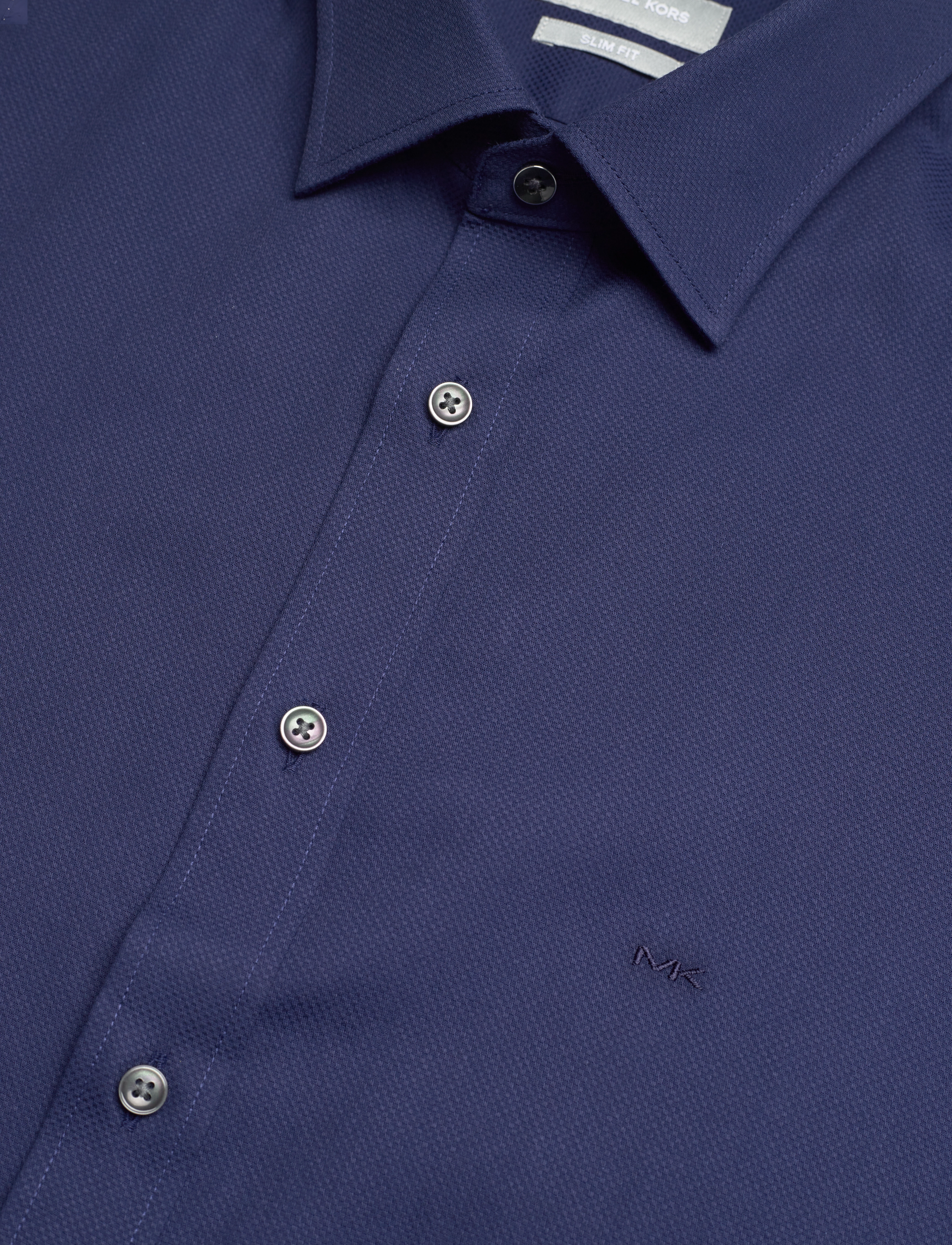 Michael Kors - ENGINEERD STRUCTURED SLIM SHIRT - navy - 3