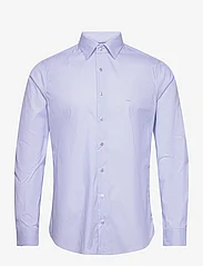 Michael Kors - PERFORMANCE FINE STRIPE SLIM SHIRT - formele overhemden - light blue - 0