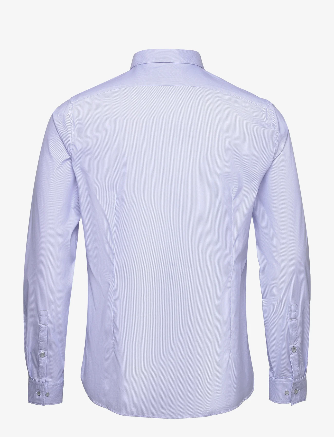 Michael Kors - PERFORMANCE FINE STRIPE SLIM SHIRT - business shirts - light blue - 1