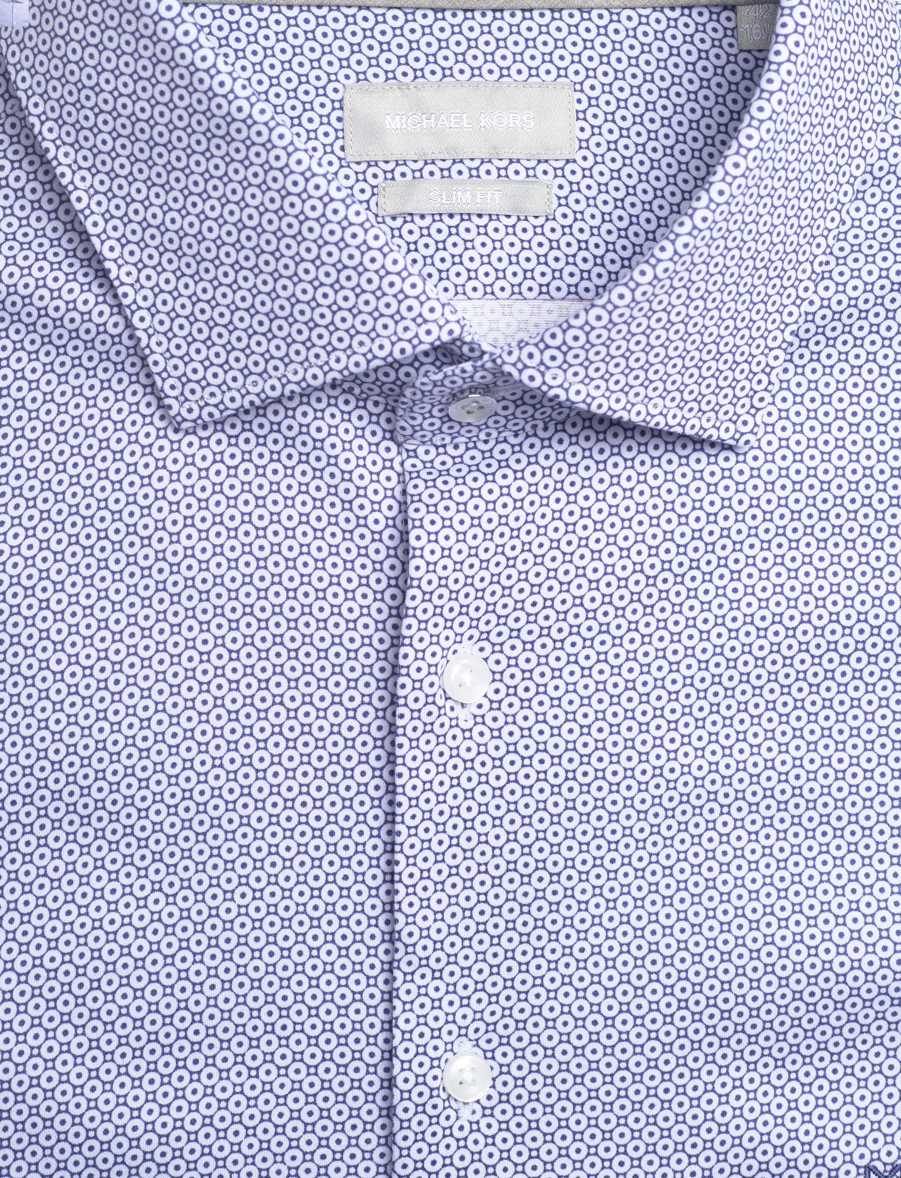 Michael Kors - PRINTED JERSEY SLIM SHIRT - light blue - 2