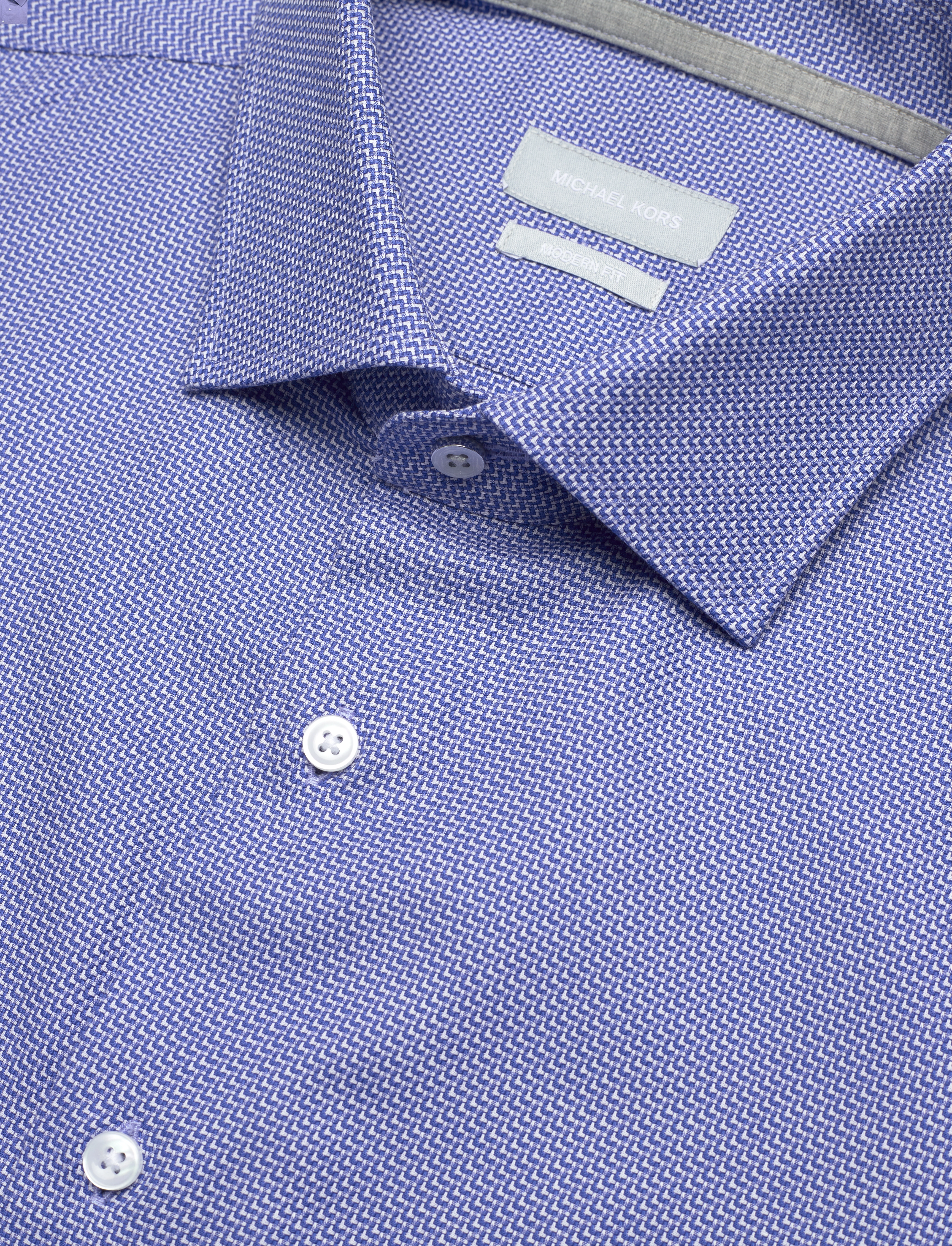 Michael Kors - DIAGONAL DOBBY MODERN SHIRT - blue - 3