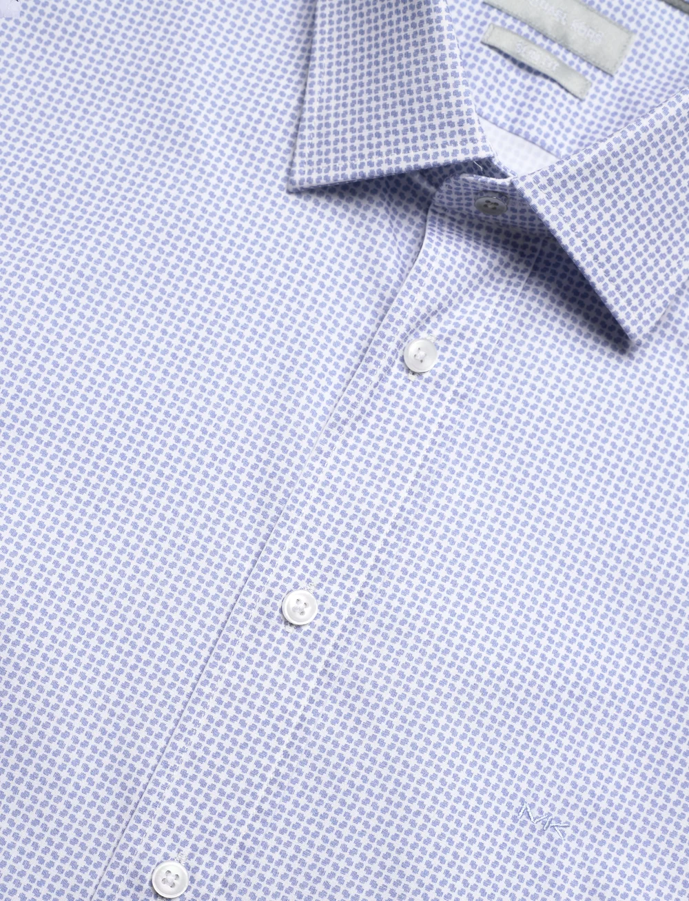 Michael Kors - GEO PRINT SLIM SHIRT - formelle skjorter - light blue - 3