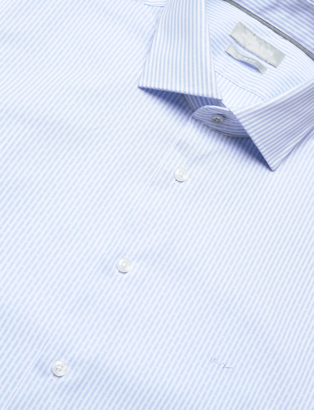 Michael Kors - DOBBY STRIPE SLIM SHIRT - formal shirts - light blue - 3