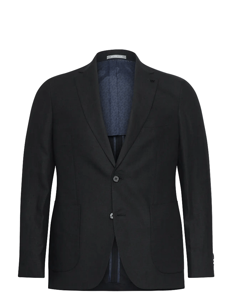 Michael Kors - PURE LINEN BLAZER - Ühe rinnatisega pintsakud - black - 0