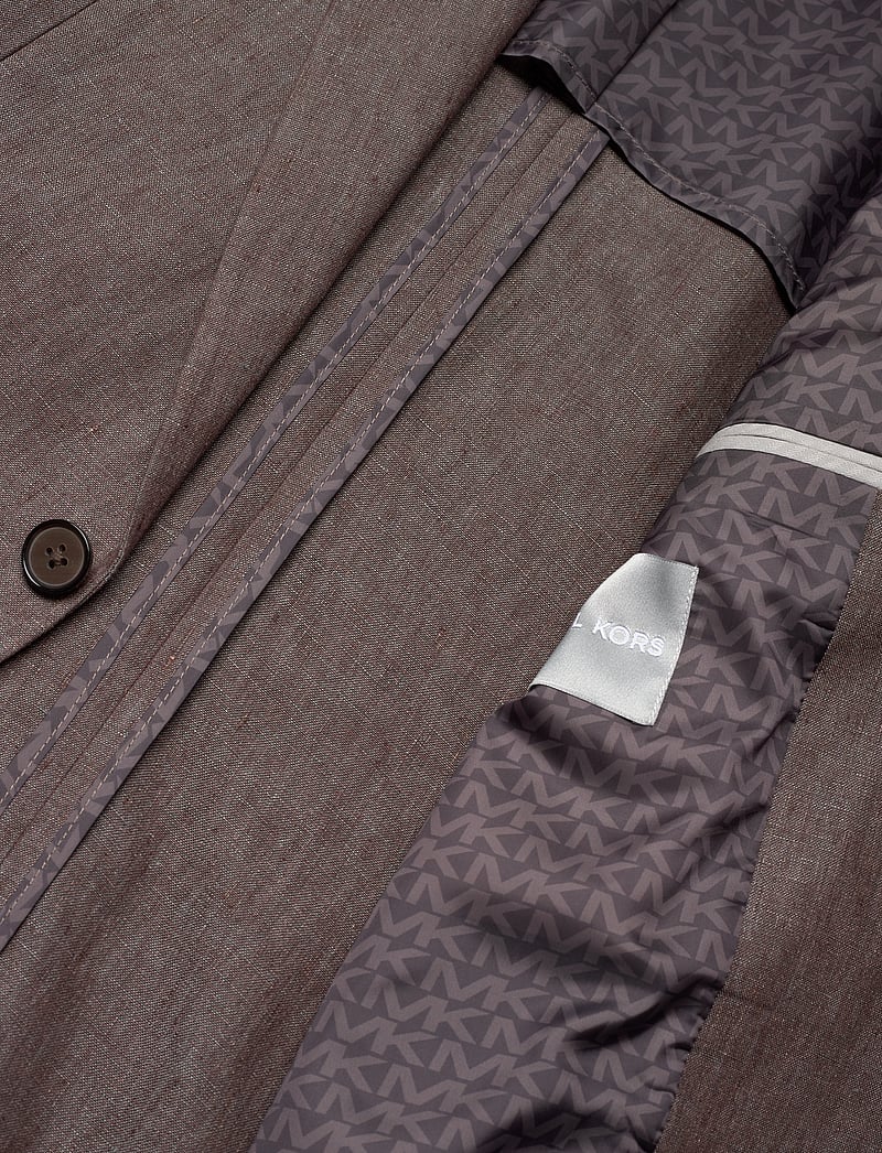 Michael Kors - PURE LINEN BLAZER - single breasted blazers - brown - 4