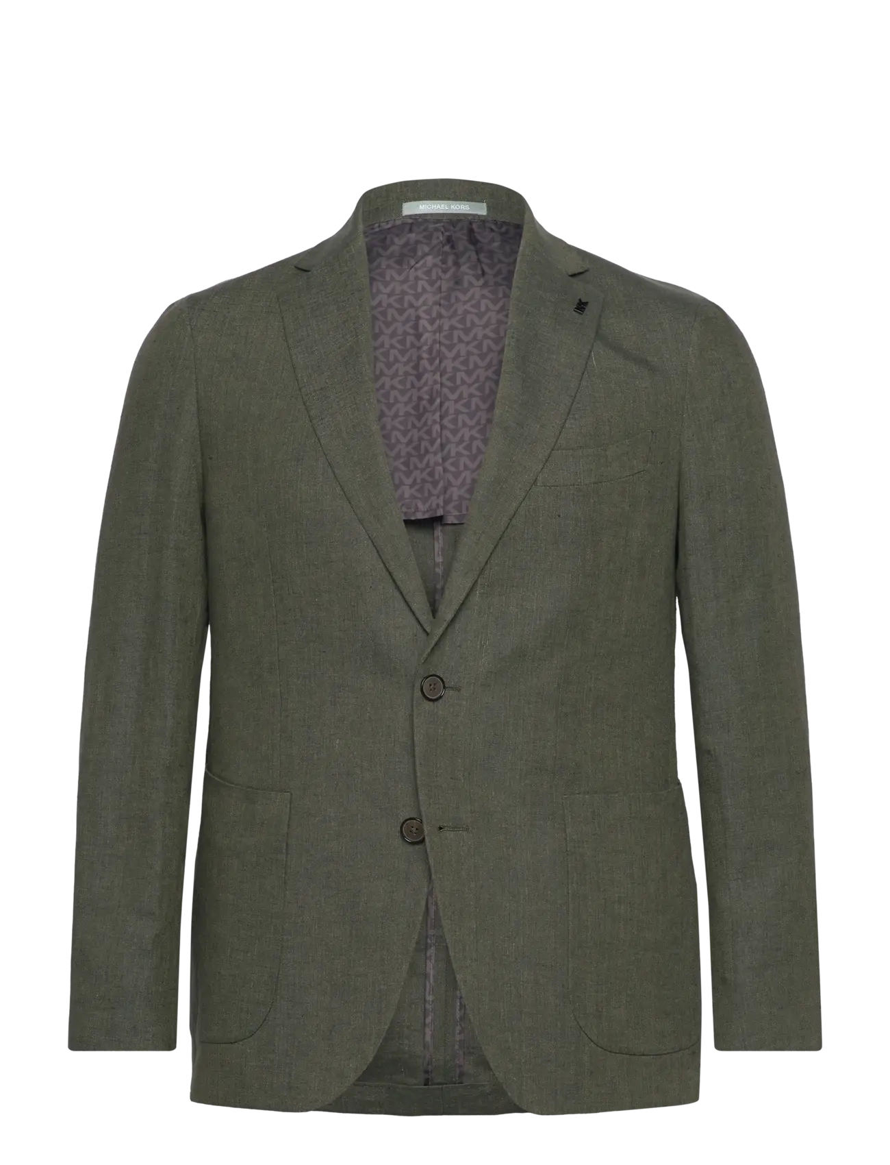 Michael Kors PURE LINEN BLAZER - Tøj - DARK OLIVE / green