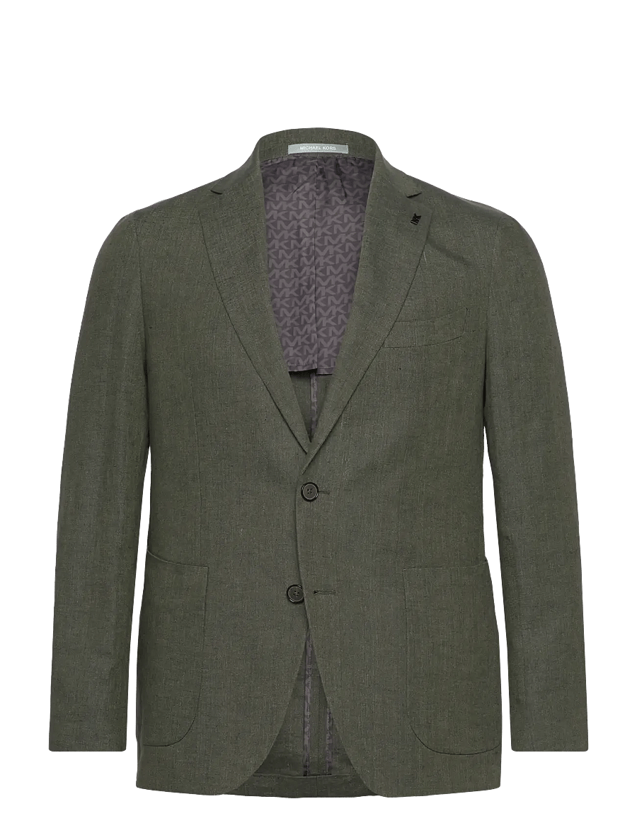 Michael Kors - PURE LINEN BLAZER - dark olive - 0