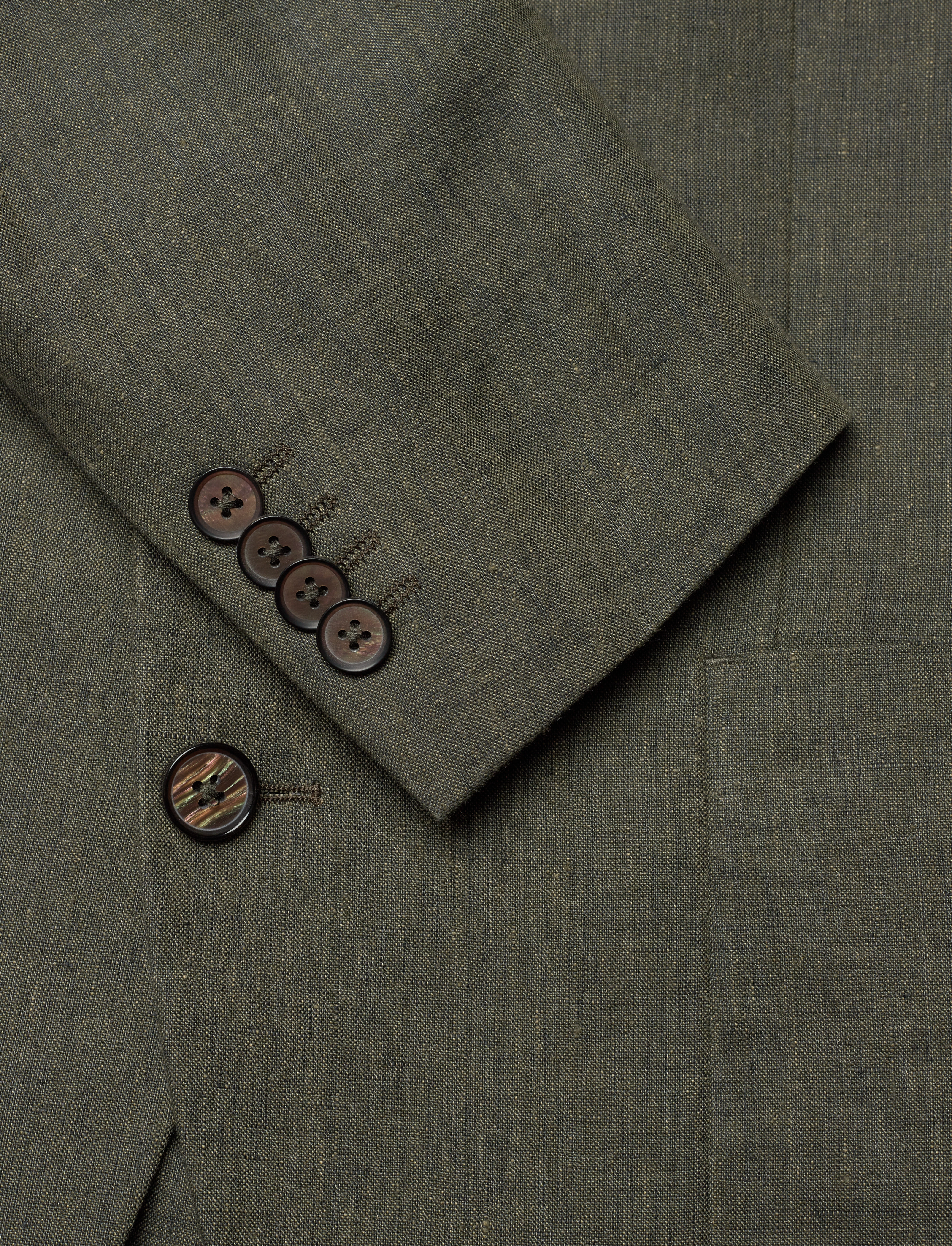 Michael Kors - PURE LINEN BLAZER - dark olive - 3