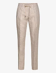 Michael Kors - PURE LINEN PANT - dubbelknäppta kostymer - khaki - 0