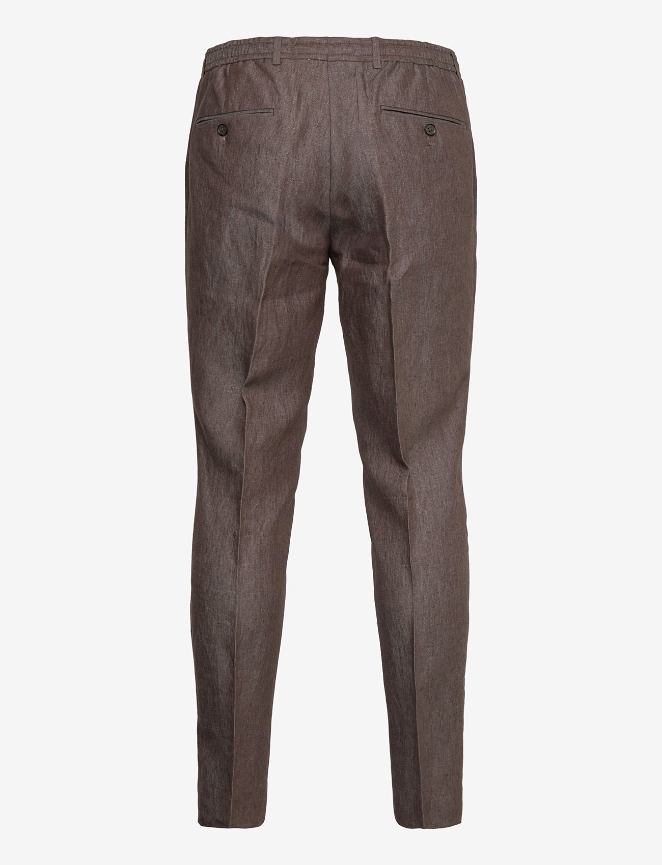 Michael Kors - PURE LINEN PANT DRAWSTRING - linased püksid - brown - 1