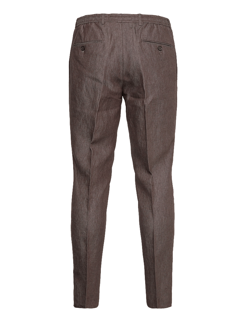 Michael Kors - PURE LINEN PANT DRAWSTRING - linased püksid - brown - 1