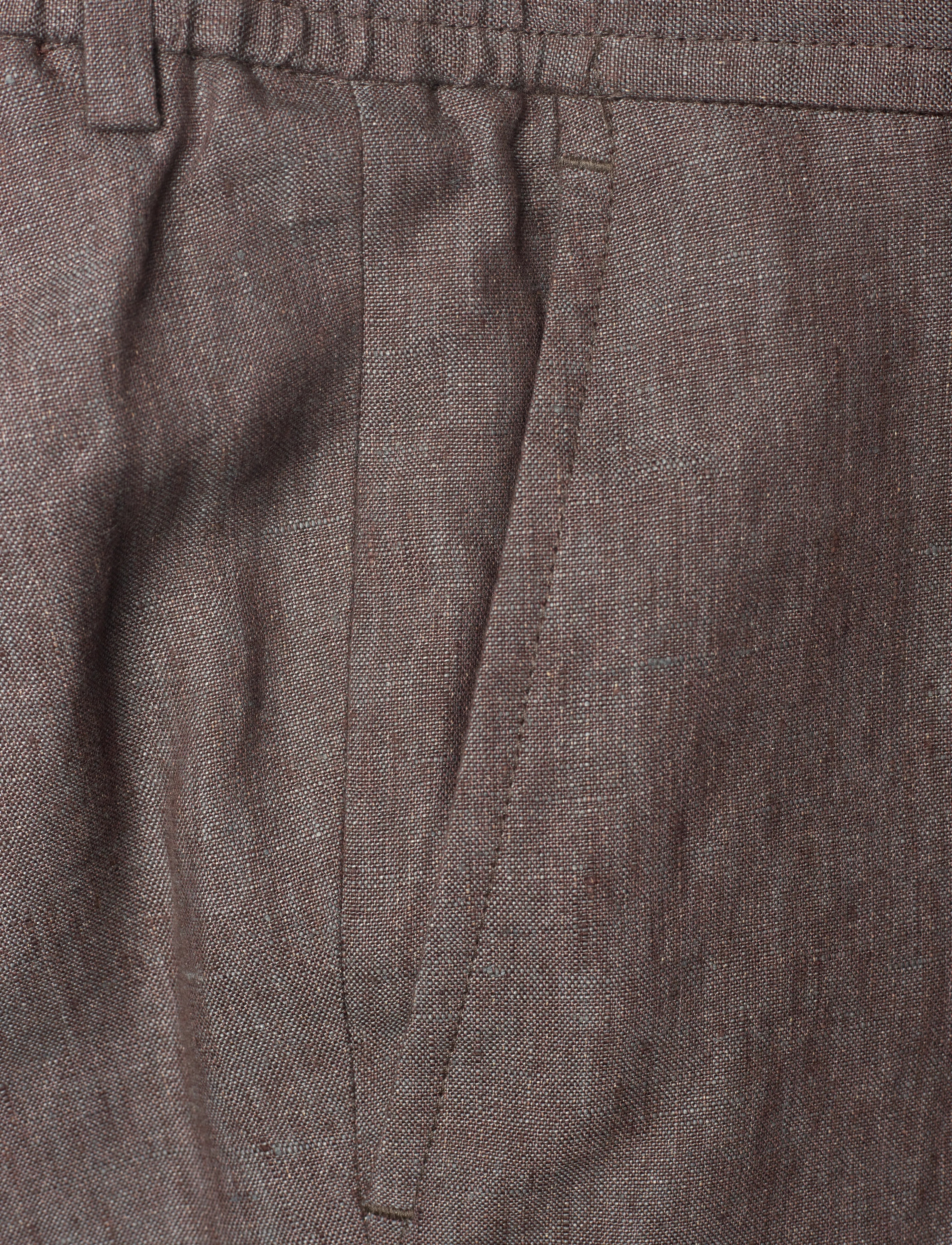 Michael Kors - PURE LINEN PANT DRAWSTRING - brown - 2
