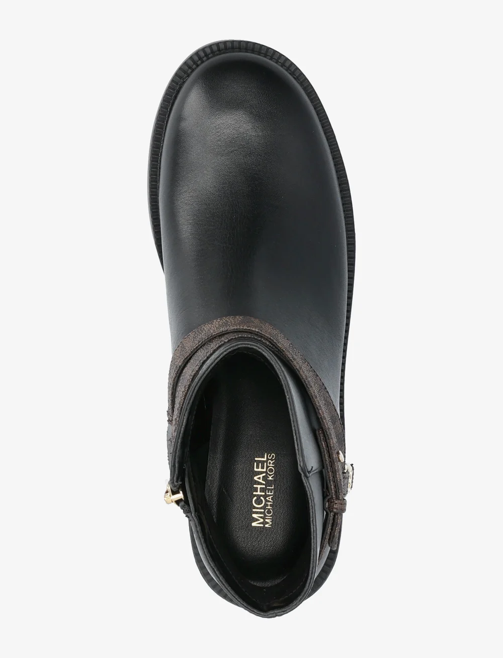 Michael Kors - ABIGAIL FLAT BOOTIE - flache stiefeletten - blk/brown - 3