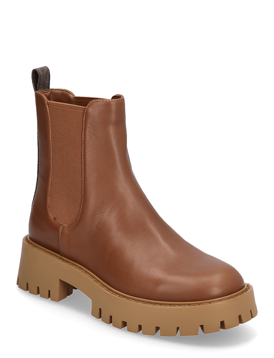 Michael Kors - ASHER FLAT BOOTIE - chelsea boots - brn/luggage - 0