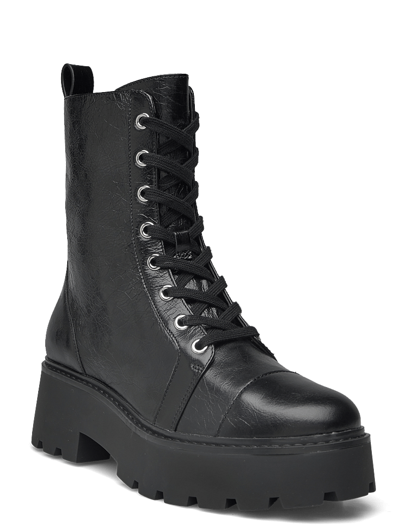 Michael Kors - BLAKE BOOTIE - geschnürte stiefel - black - 0