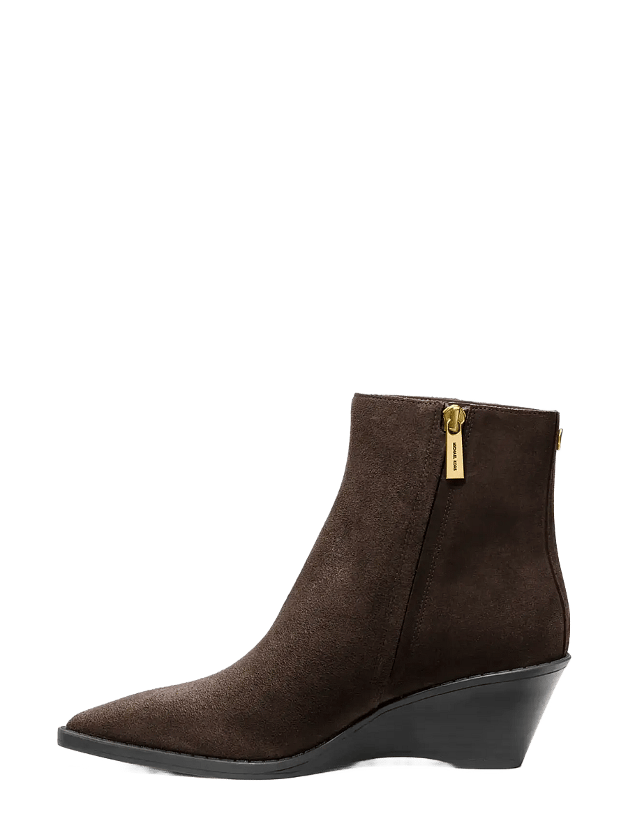 Michael Kors - AUSTIN WEDGE BOOTIE - stiefeletten mit absatz - chocolate - 1