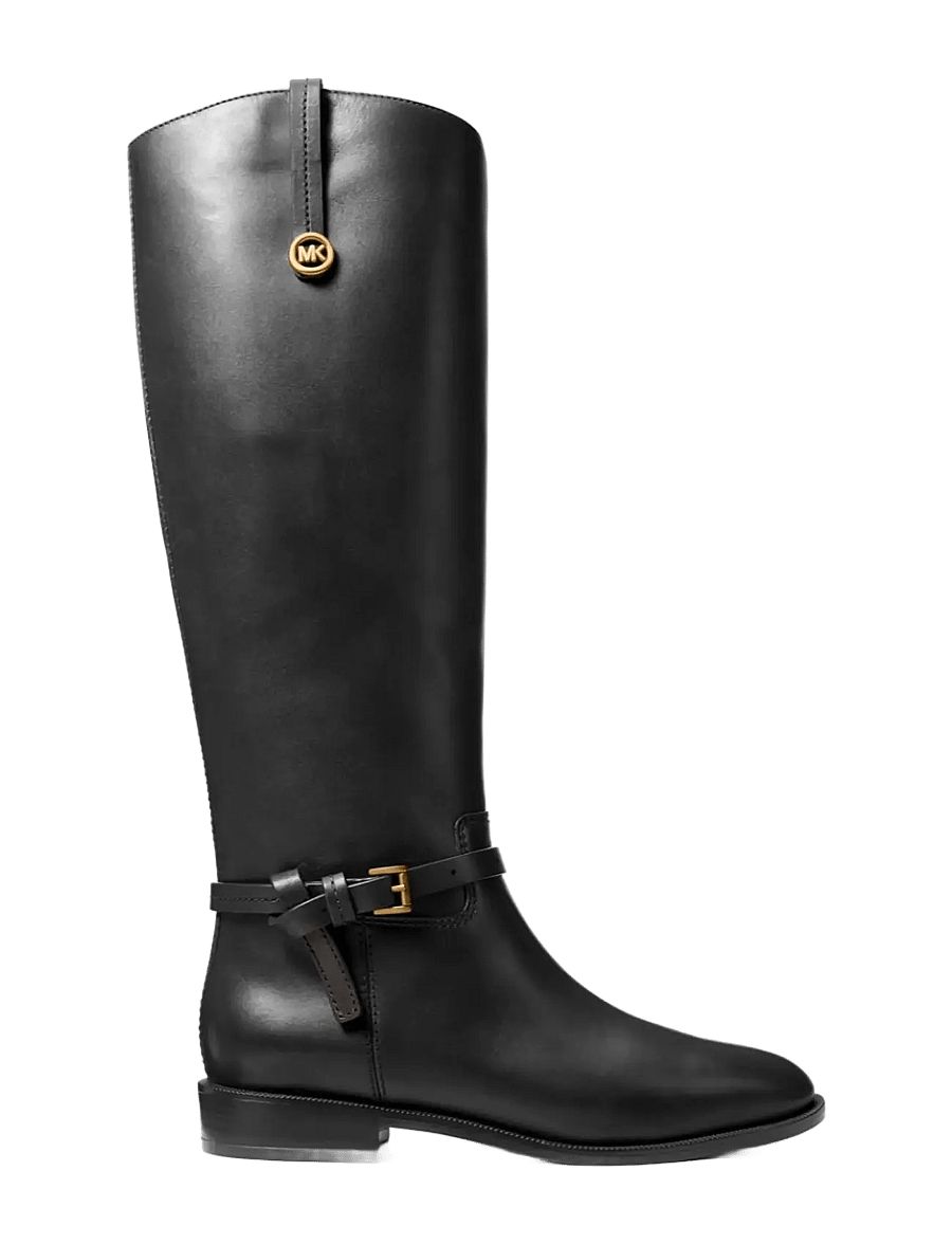 Michael Kors - BEVERLY FLAT BOOT - kniehohe stiefel - black - 0