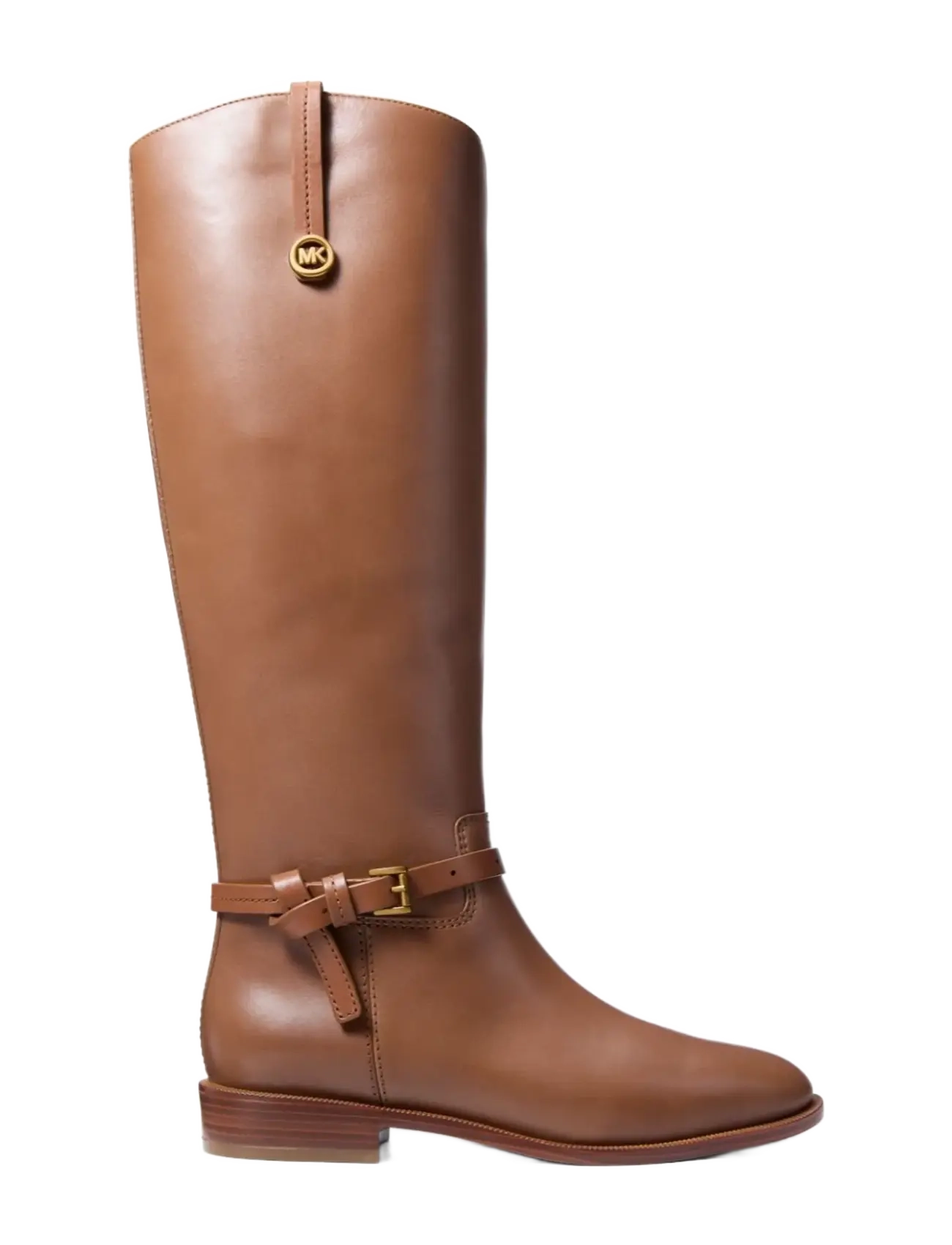 Michael Kors Beverly Flat Boot, Kvinder, Knæhøj Flad Støvle, Brun, Str: 40