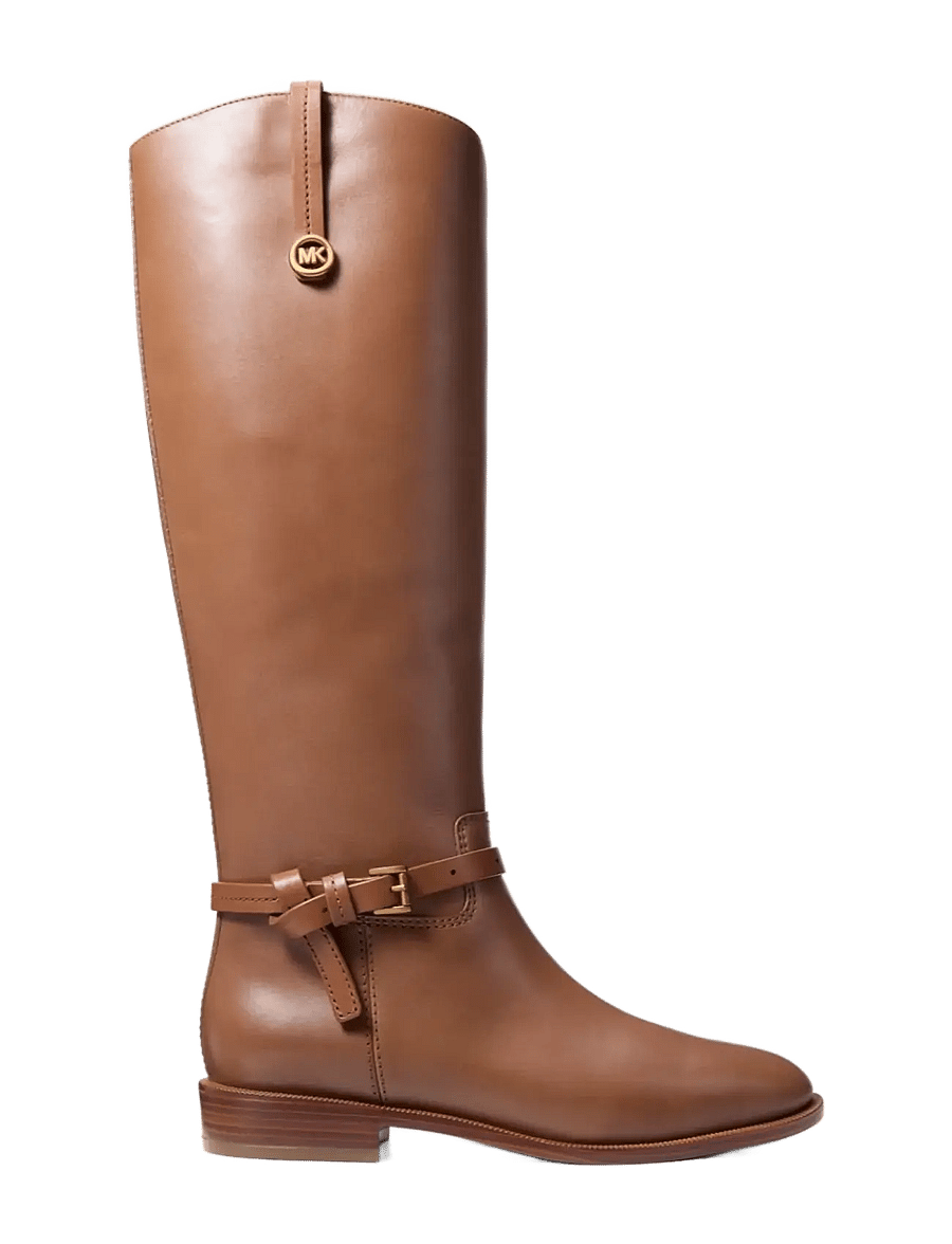Michael Kors - BEVERLY FLAT BOOT - kniehohe stiefel - luggage - 0