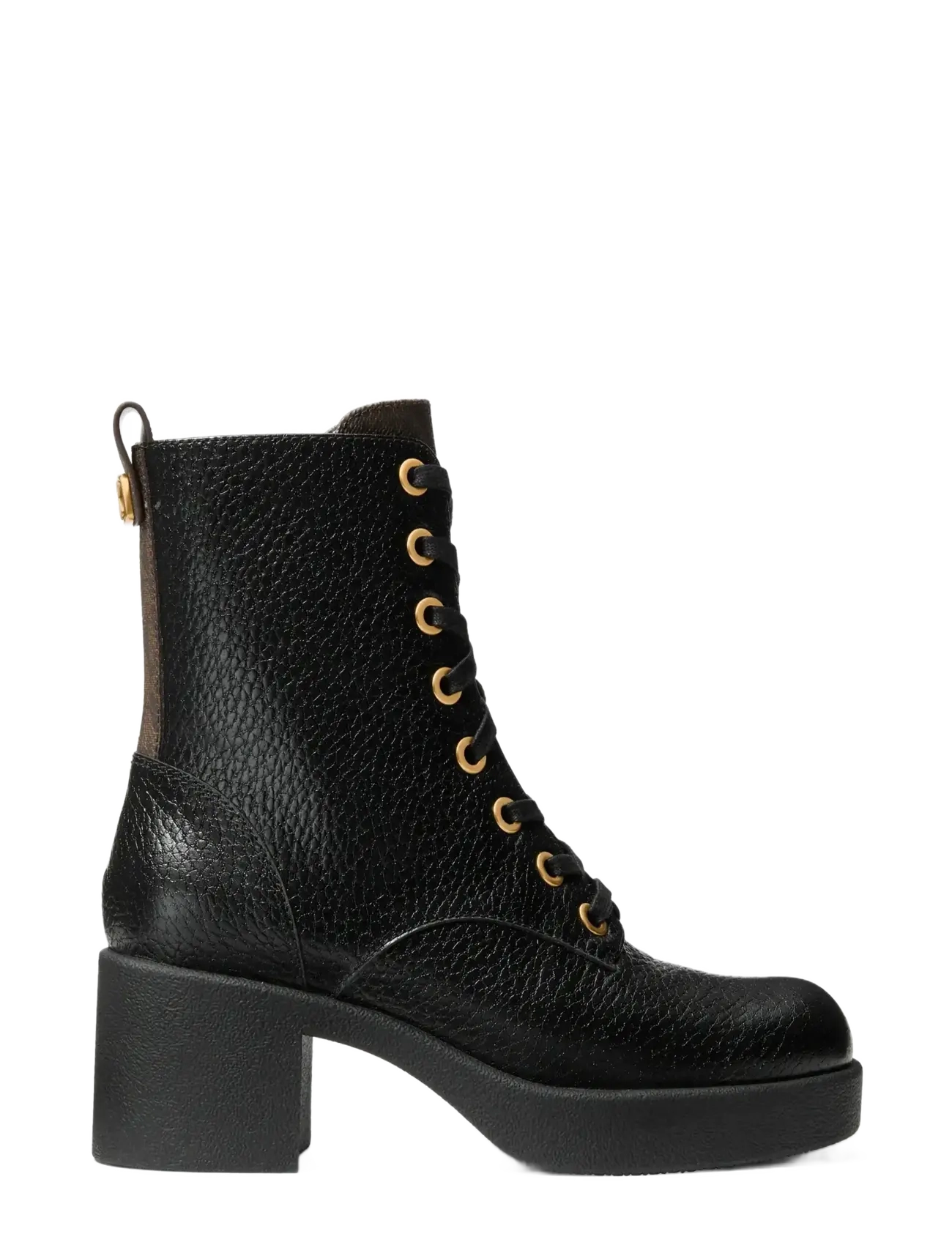 Michael Kors BRYANT LACE UP BOOTIE - Stiefel - BLK/BROWN / black