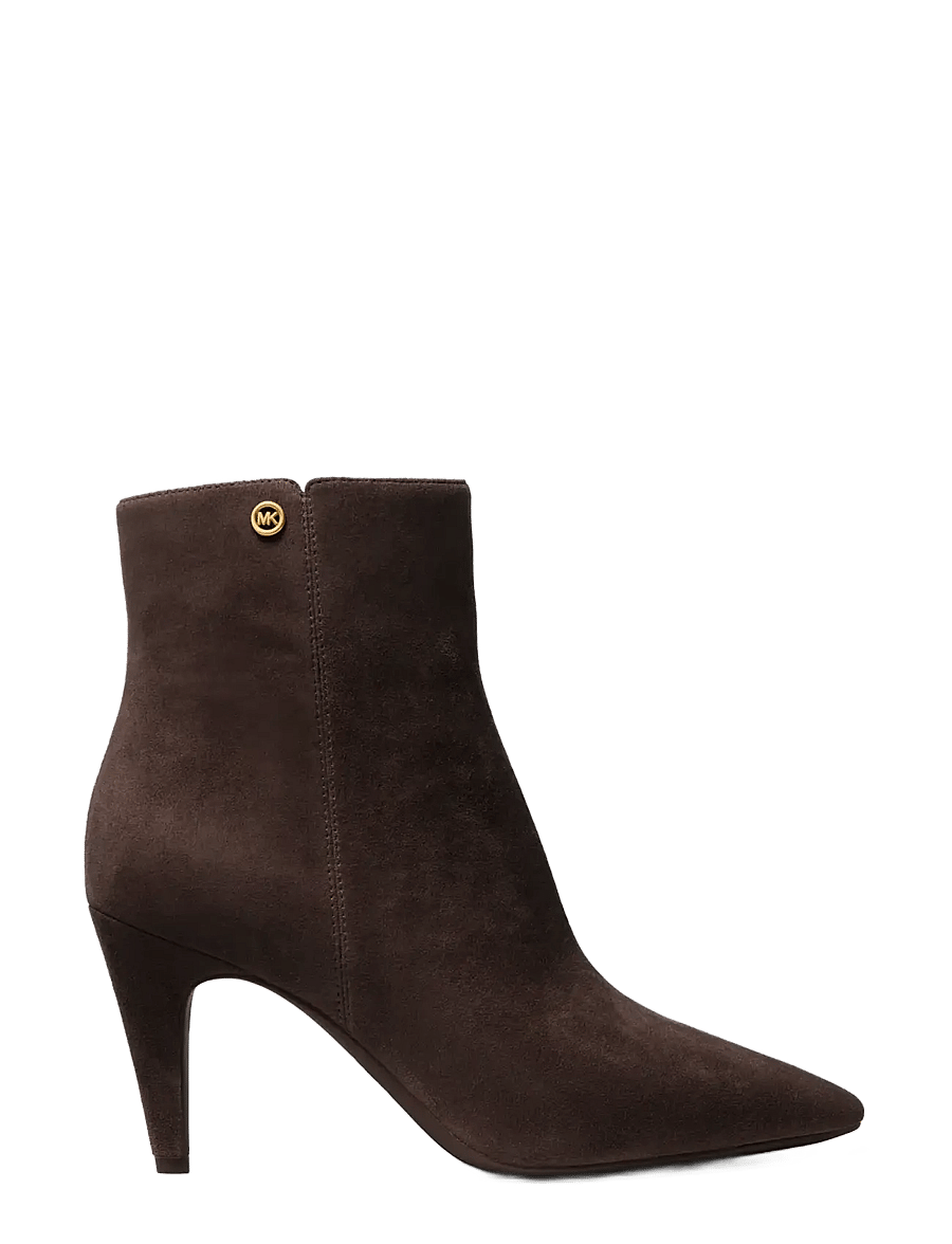 Michael Kors - DANIELA HEELED BOOTIE - kontsaga poolsaapad - chocolate - 0