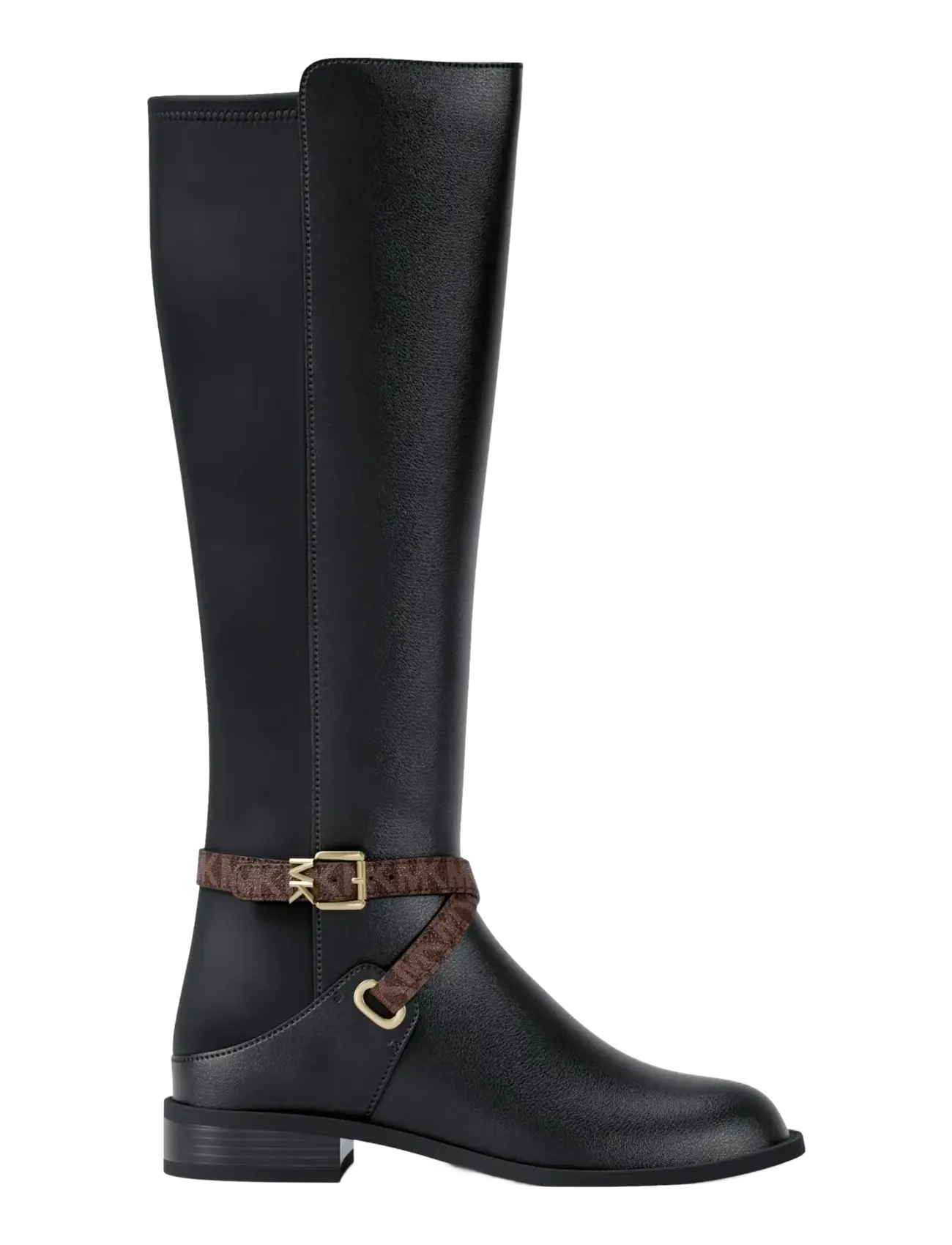 Michael Kors RACHEL FLAT BOOT - Tall boots - BLK/BROWN / black