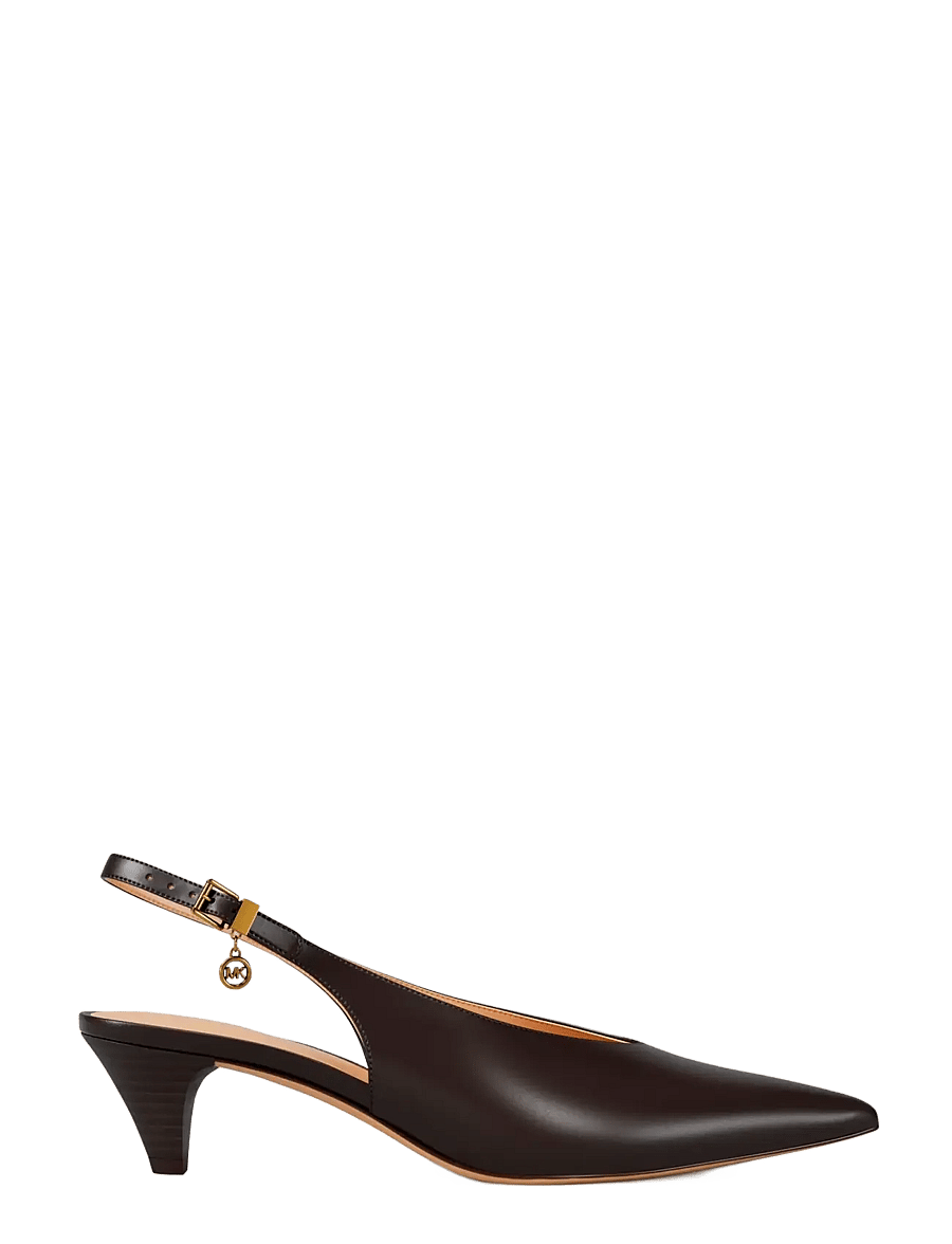 Michael Kors - TONYA KITTEN PUMP - slingbacks mit absatz - chocolate - 0