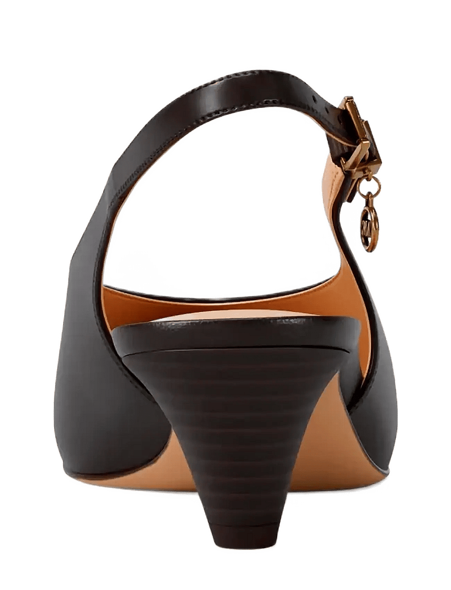 Michael Kors - TONYA KITTEN PUMP - slingbacks mit absatz - chocolate - 4