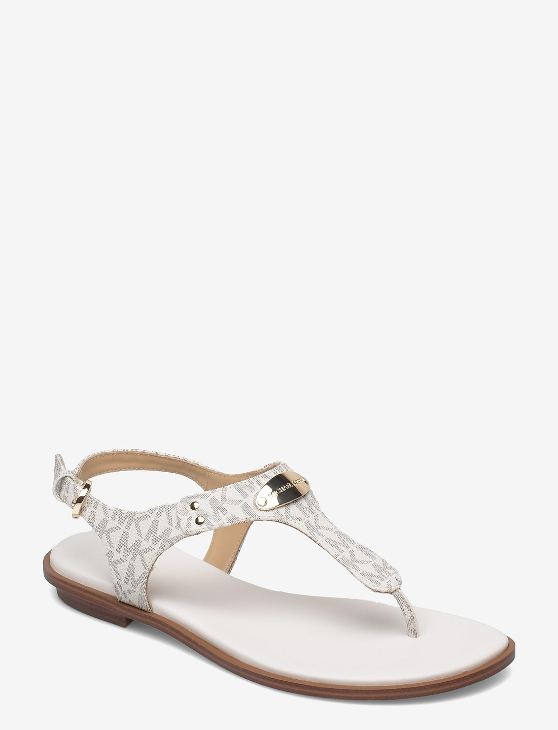 Michael kors mk 2025 plate flat thong sandals