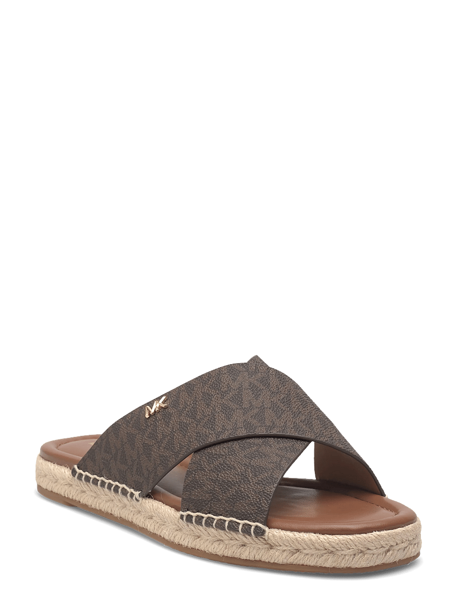 Michael Kors - KENZIE SANDAL - flache sandalen - brown - 0