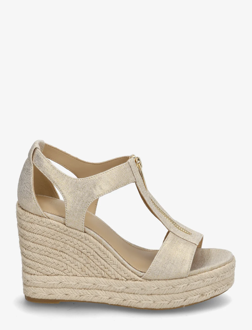Michael Kors - BERKLEY MID WEDGE - højhælede espadrillos - pale gold - 1