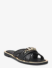 Michael Kors - TIFFANIE FLAT SLIDE - flat sandals - black/black - 0