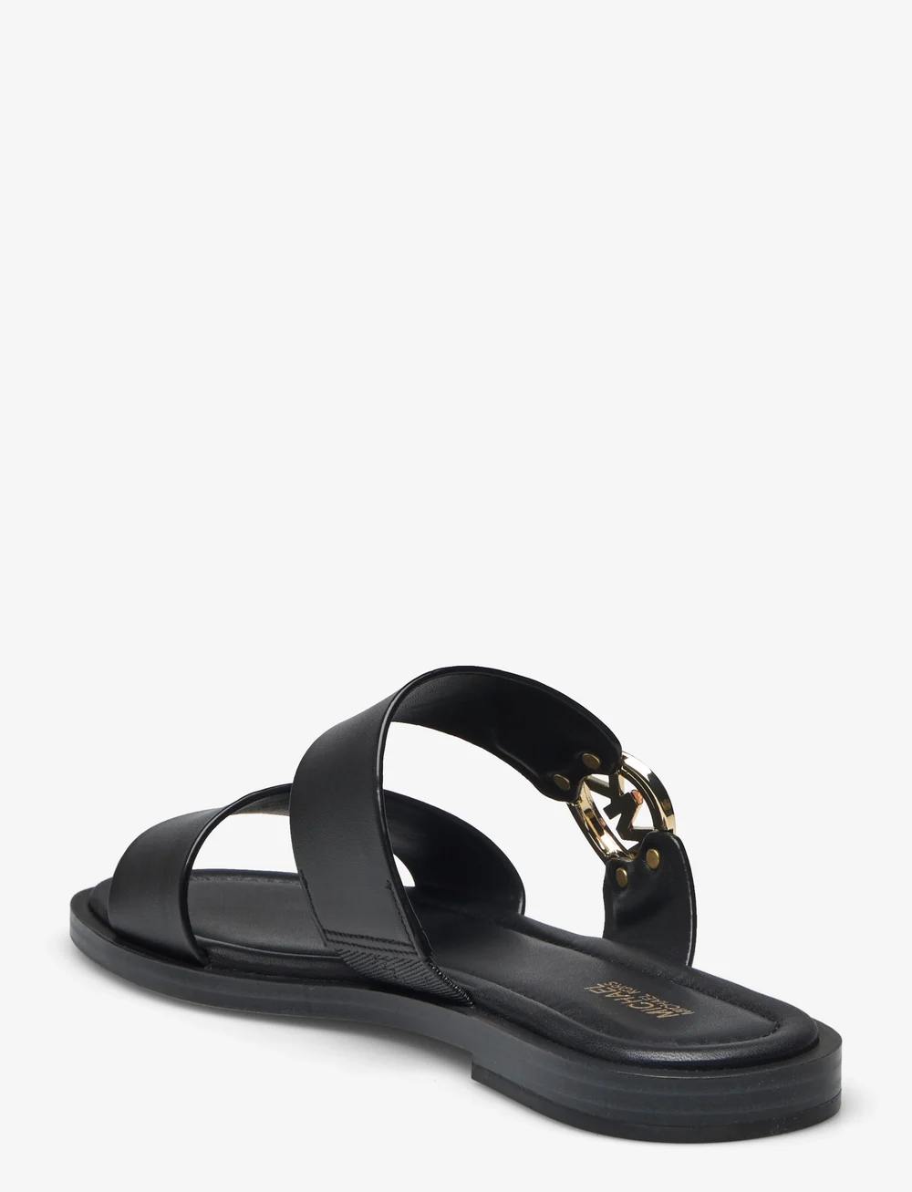 Mk black top flat sandals
