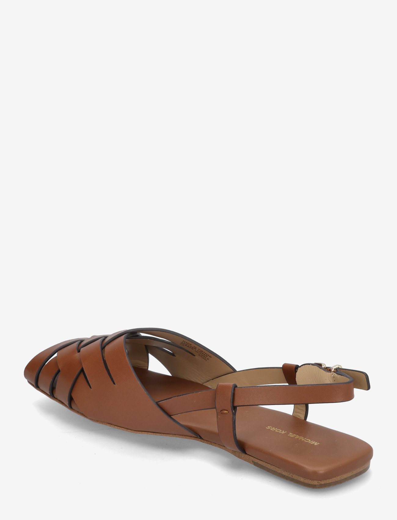 Michael Kors - IRENE SLING FLAT - matalat sandaalit - luggage - 2