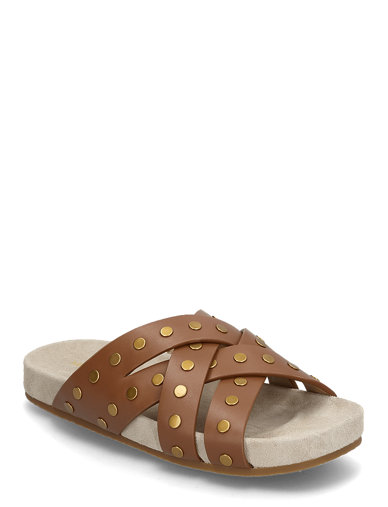 Michael Kors - IRENE FLAT SANDAL - flade sandaler - luggage - 0