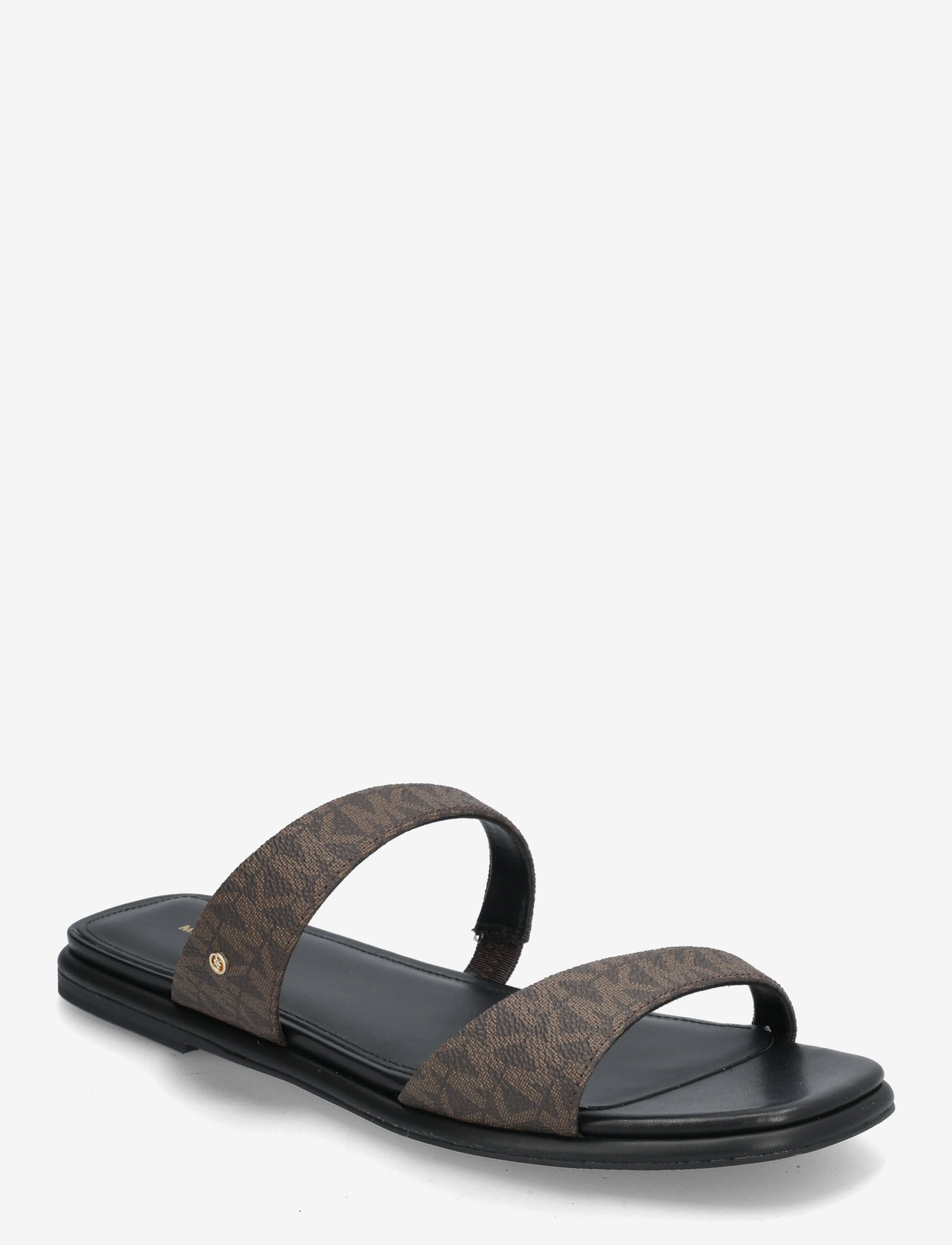 Michael Kors - JAIDA FLAT SANDAL - flat sandals - brown/blk - 0