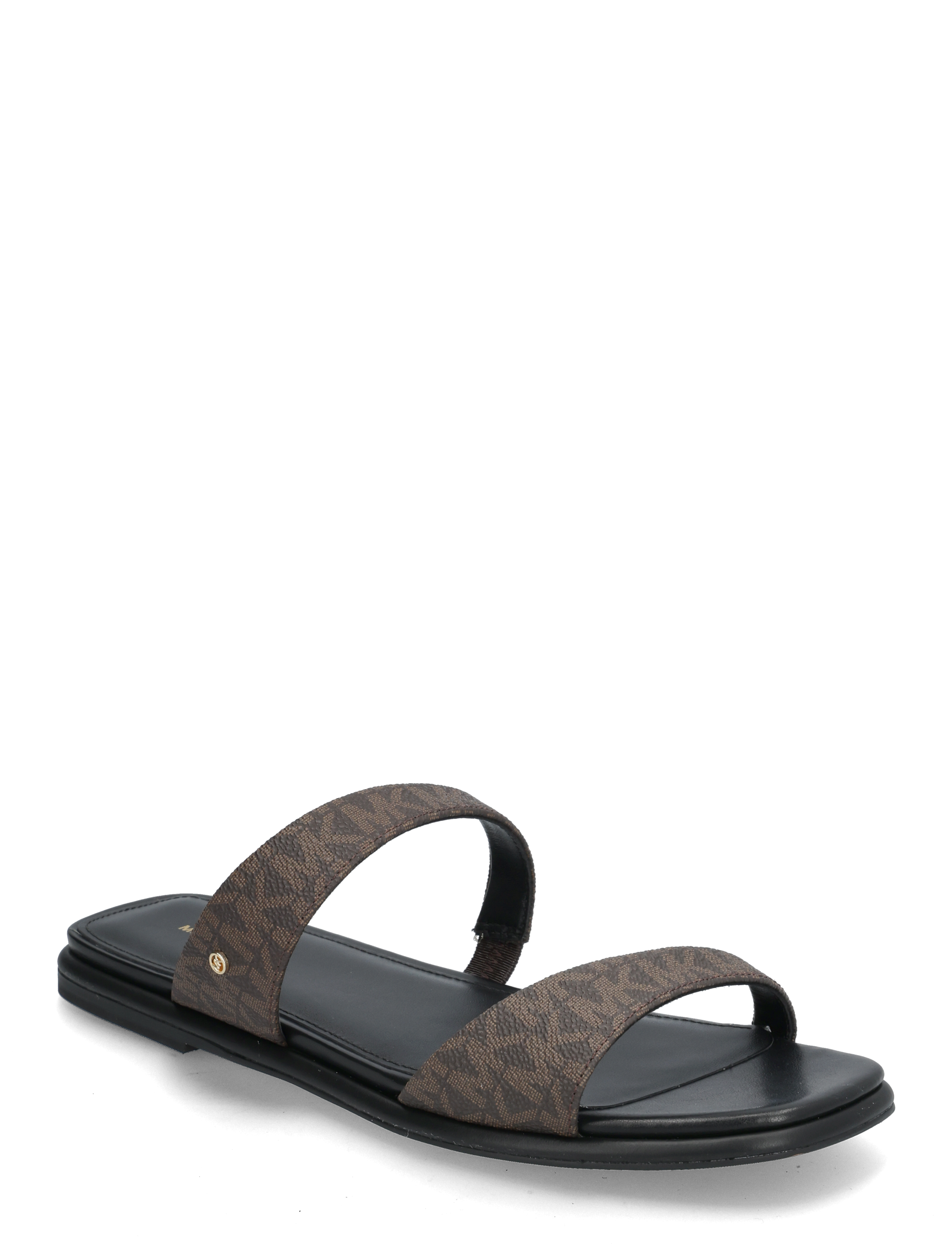 Michael Kors JAIDA FLAT SANDAL - Flache Sandalen - BROWN/BLK / brown