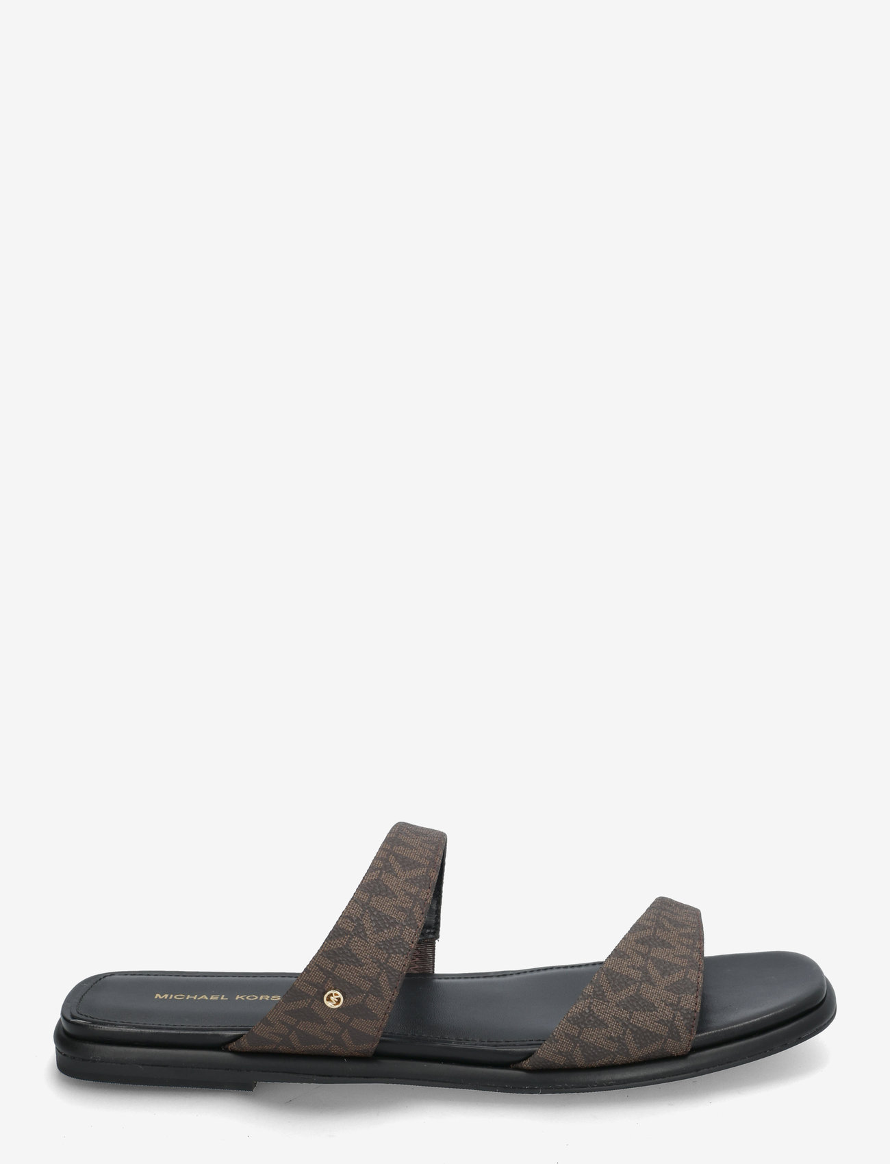 Michael Kors - JAIDA FLAT SANDAL - flat sandals - brown/blk - 1