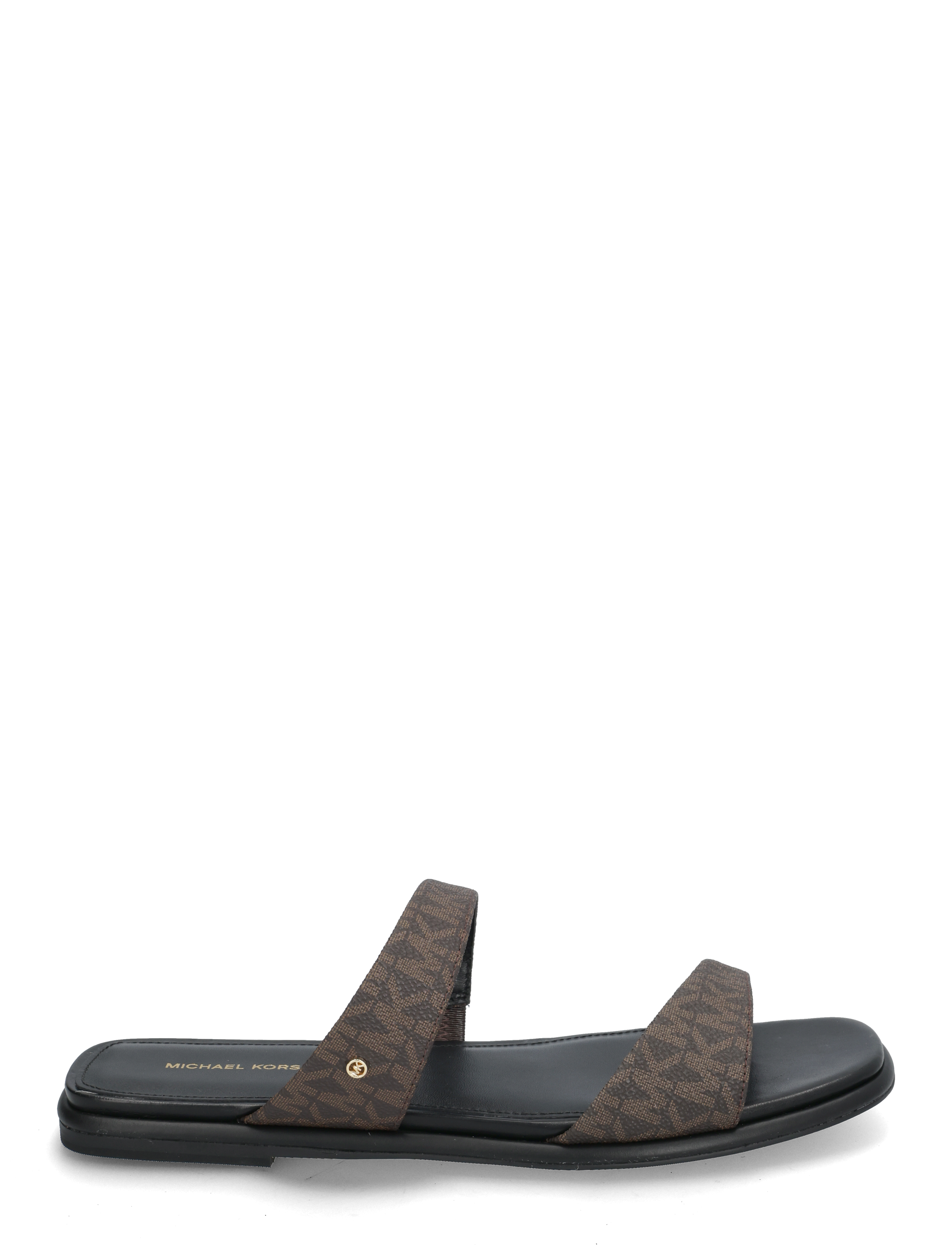 Michael Kors - JAIDA FLAT SANDAL - flache sandalen - brown/blk - 1