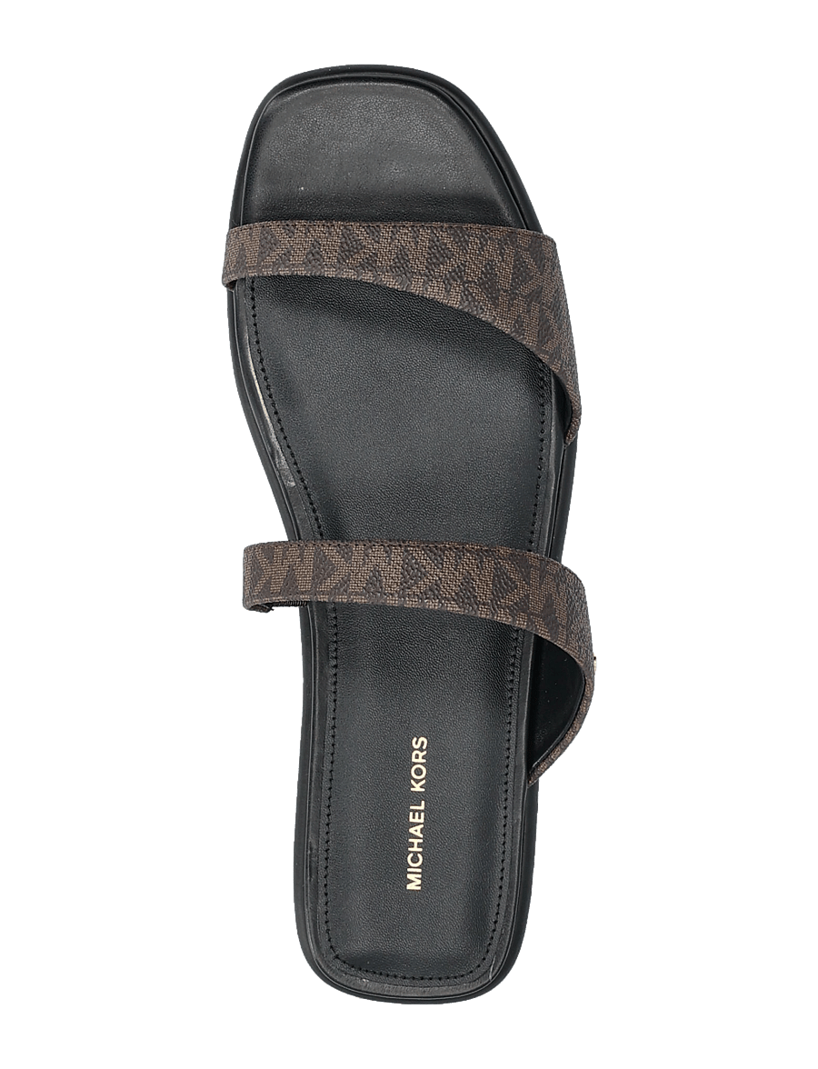 Michael Kors - JAIDA FLAT SANDAL - flache sandalen - brown/blk - 3