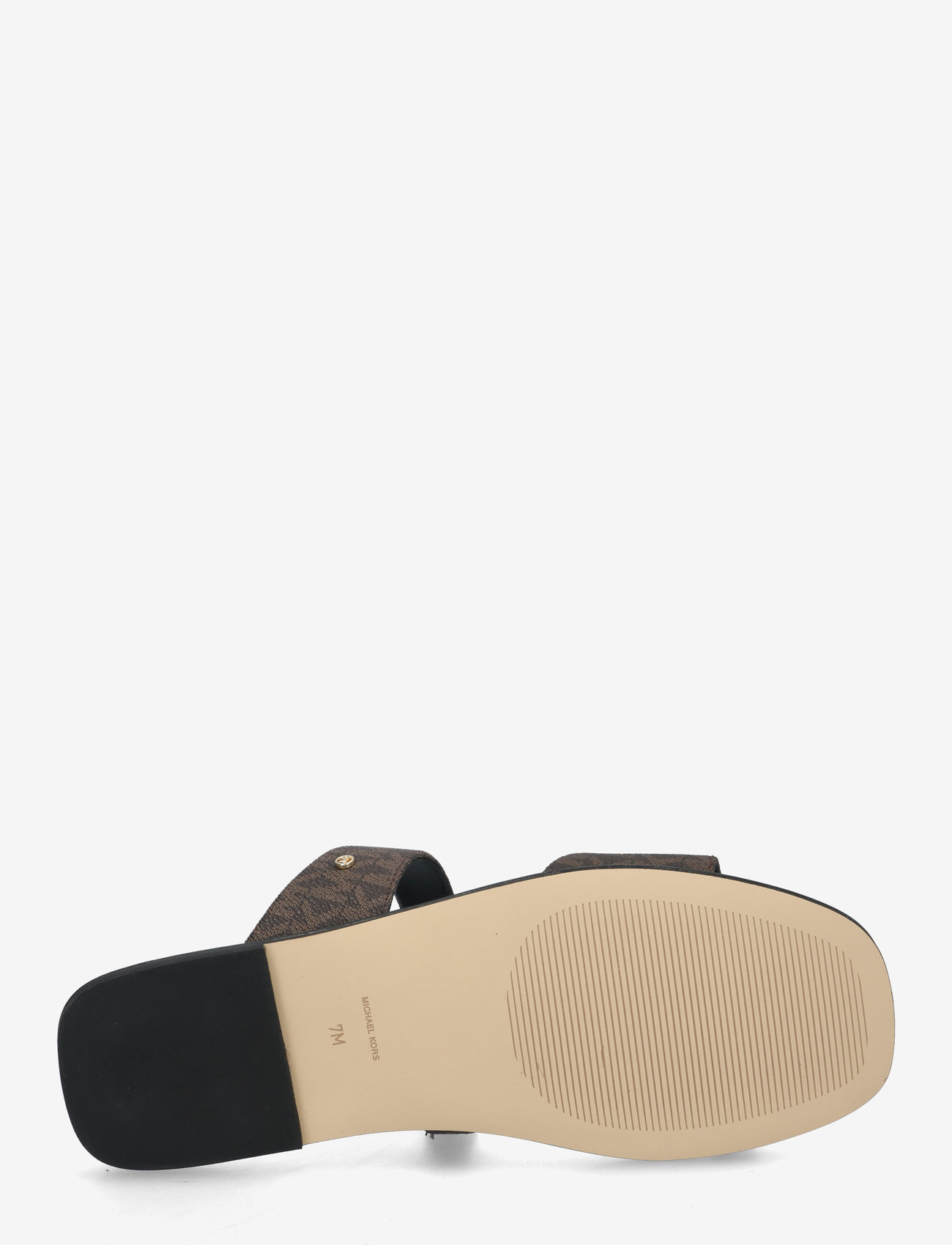 Michael Kors - JAIDA FLAT SANDAL - flat sandals - brown/blk - 4