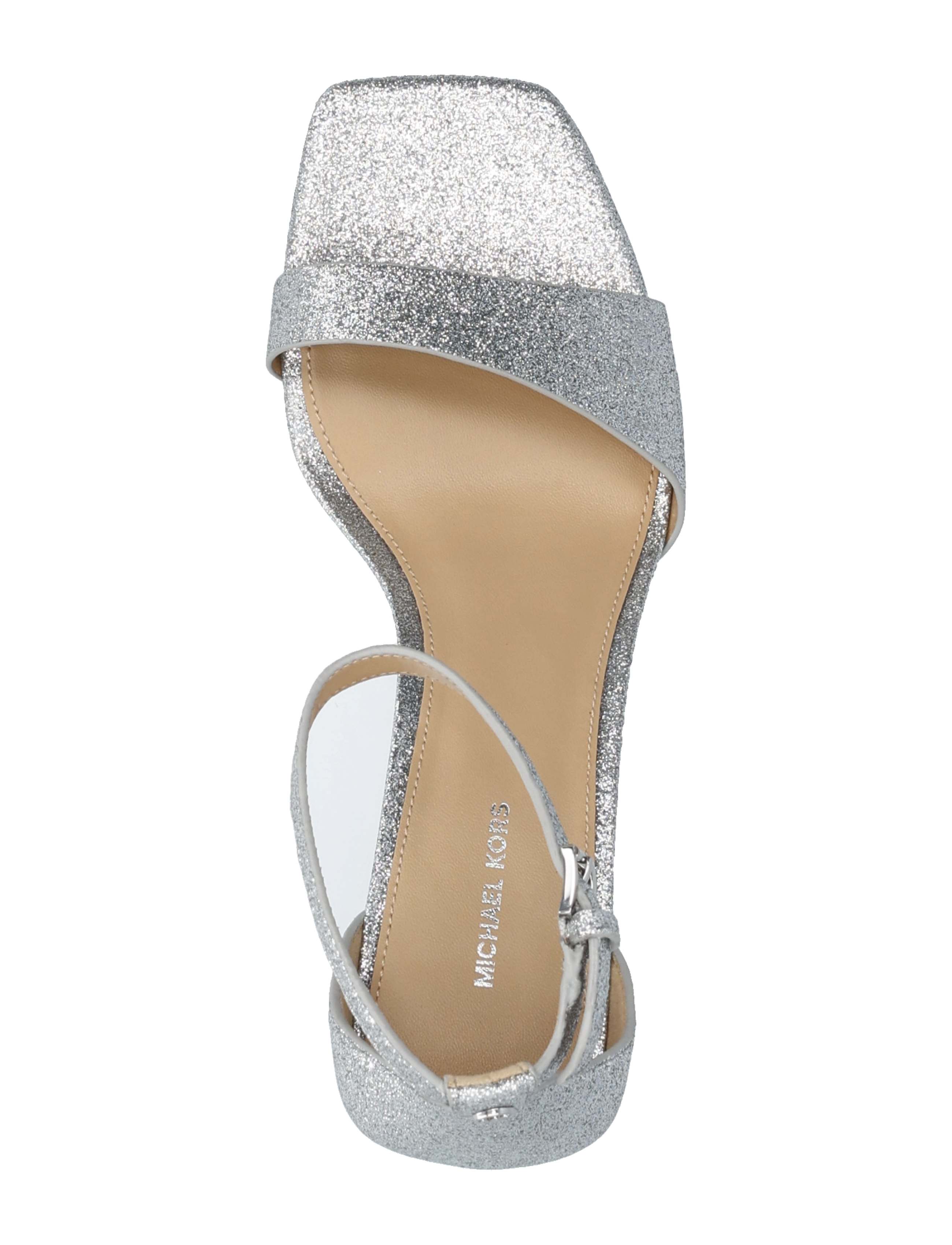 Michael Kors - JAIDA HEELED SANDAL - sandaler med hæl - silver - 3