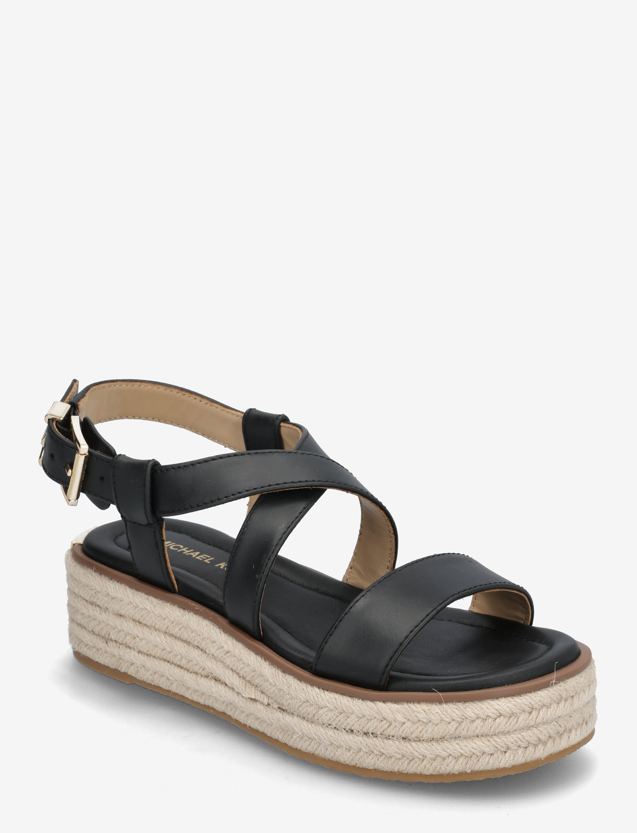 Michael Kors - LYNN ESPADRILLE SANDAL - flat sandals - black - 0