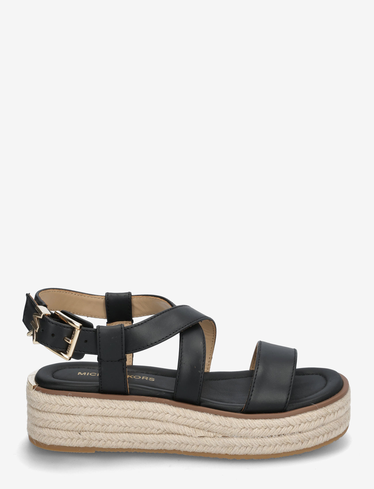 Michael Kors - LYNN ESPADRILLE SANDAL - flat sandals - black - 1