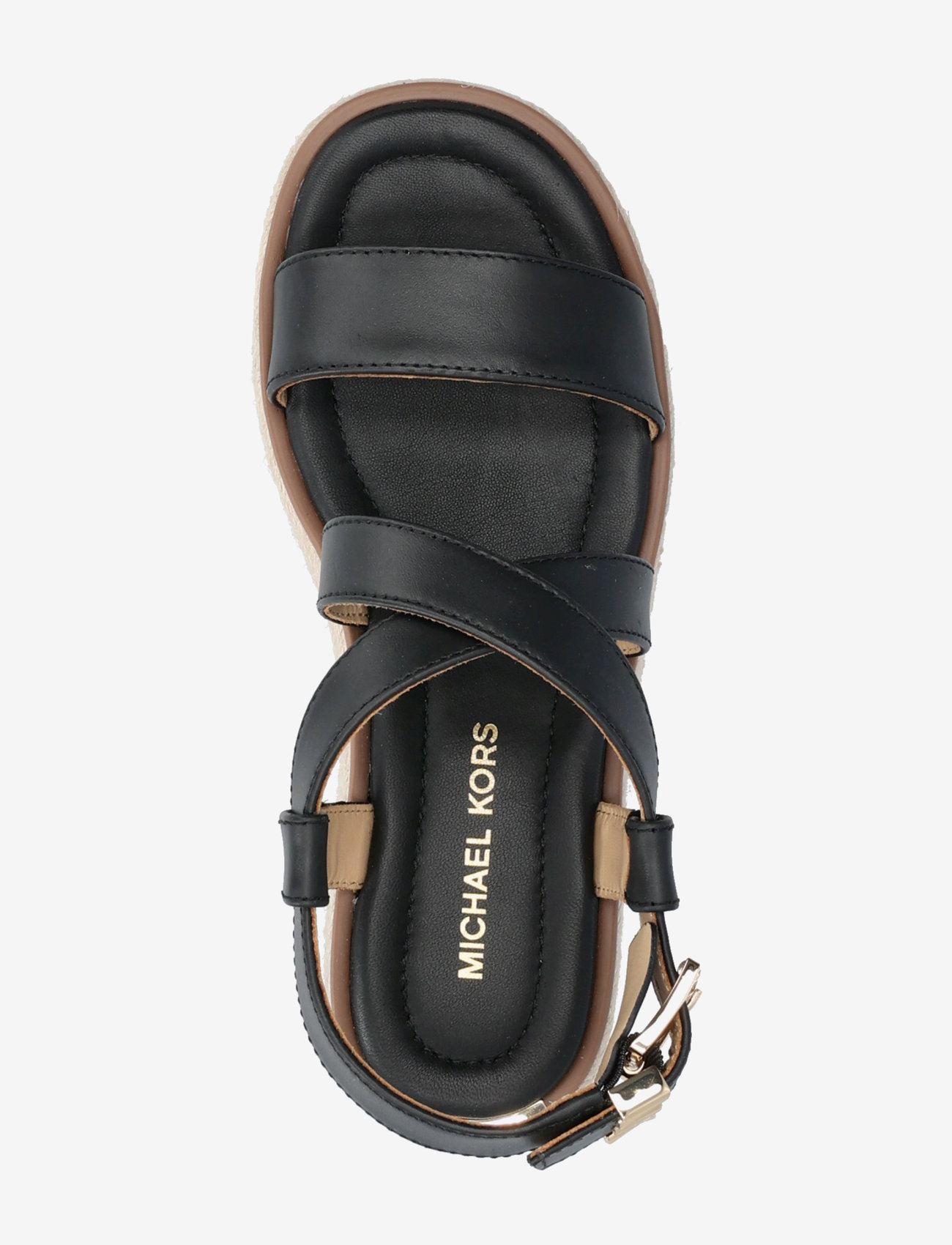 Michael Kors - LYNN ESPADRILLE SANDAL - flat sandals - black - 3