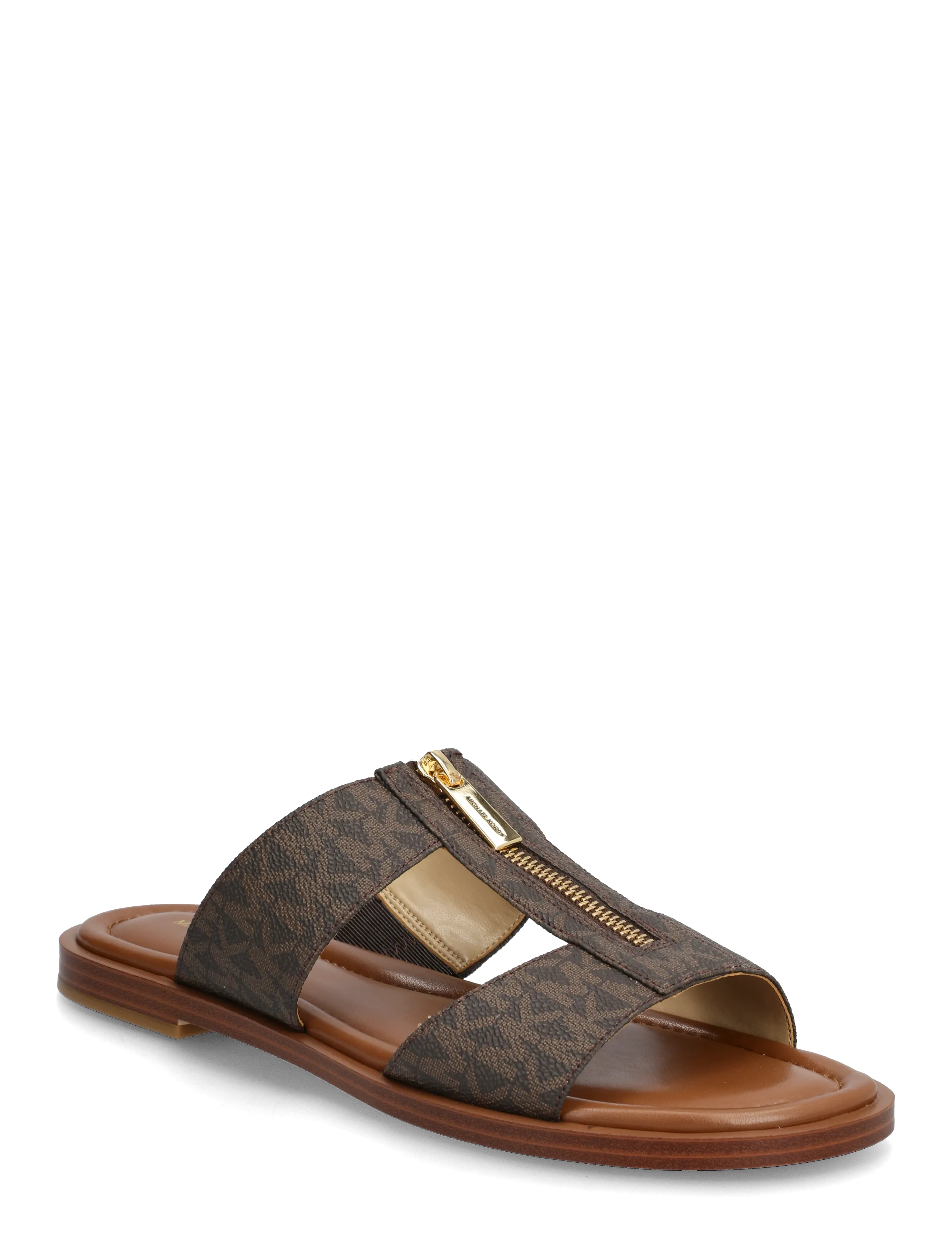 Michael Kors Flat, Kvinder, Slide Sandal, Brun, Str: 37