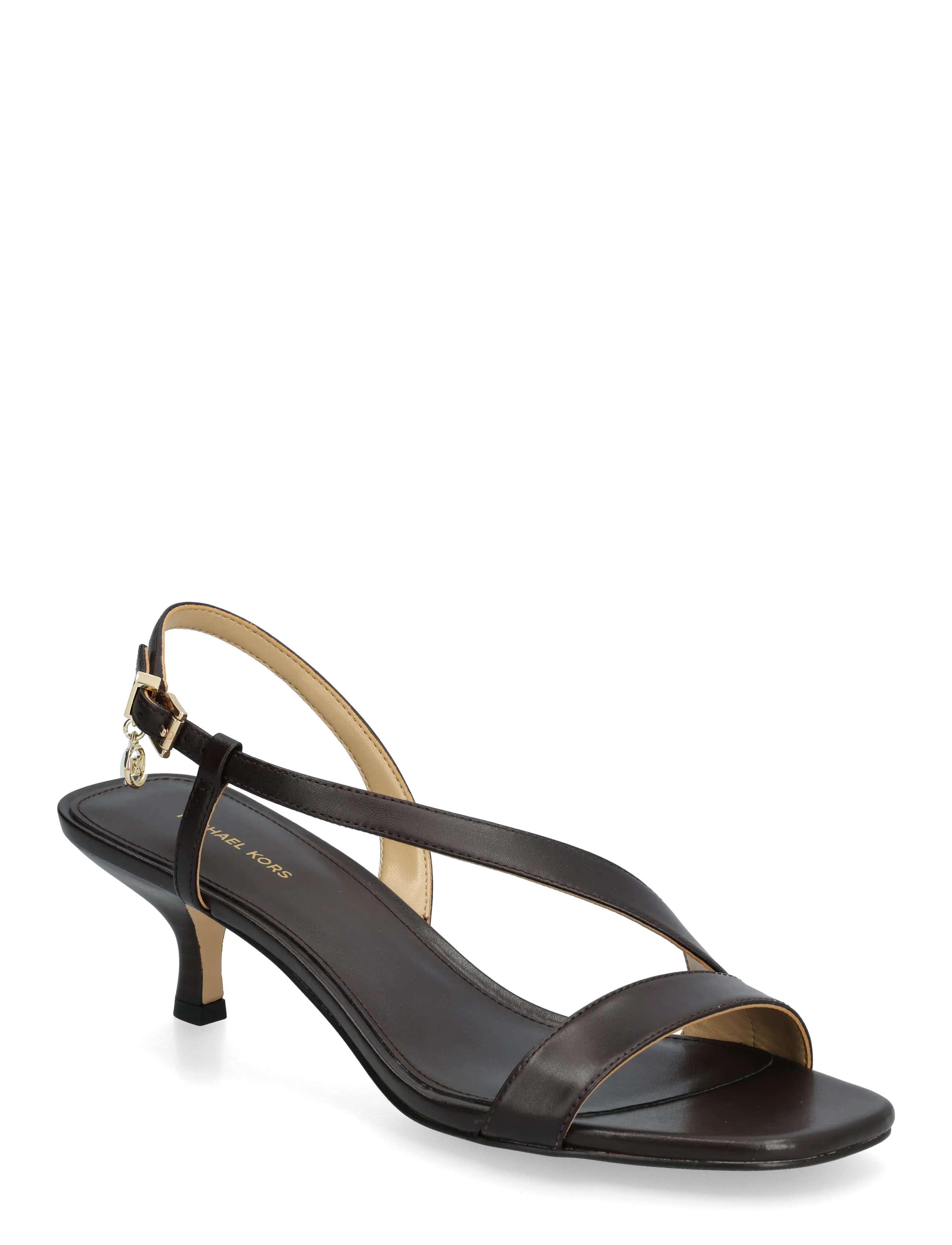 Michael Kors Single Sole, Kvinder, Slingback Sandaler Med Kittenhæl, Brun, Str: 36