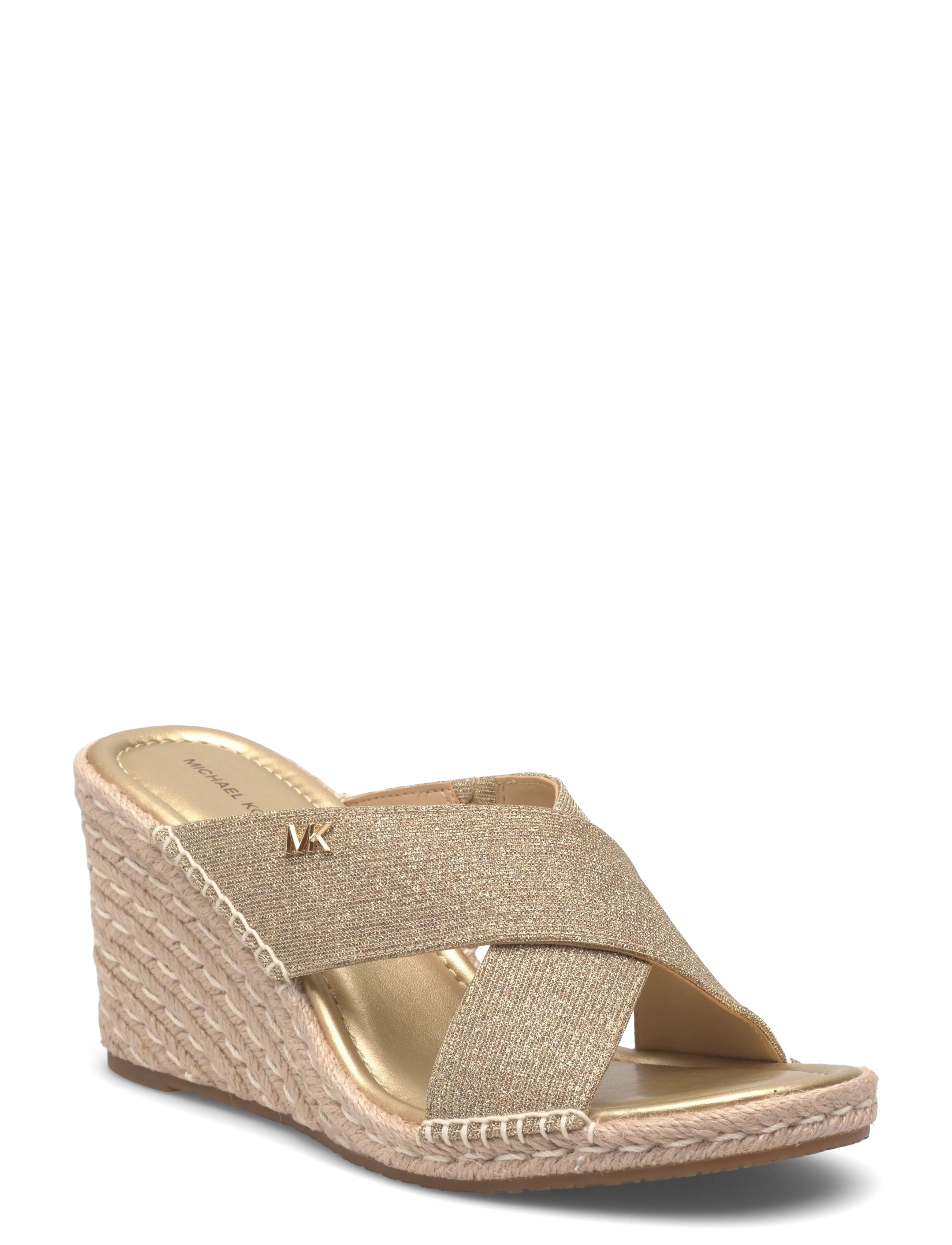 Michael Kors KENZIE WEDGE SANDAL - Absatzschuhe - PALE GOLD / gold