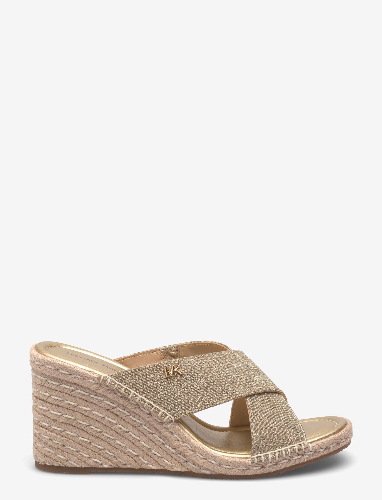 Michael Kors - WEDGE - espadrilles mit absatz - pale gold - 1