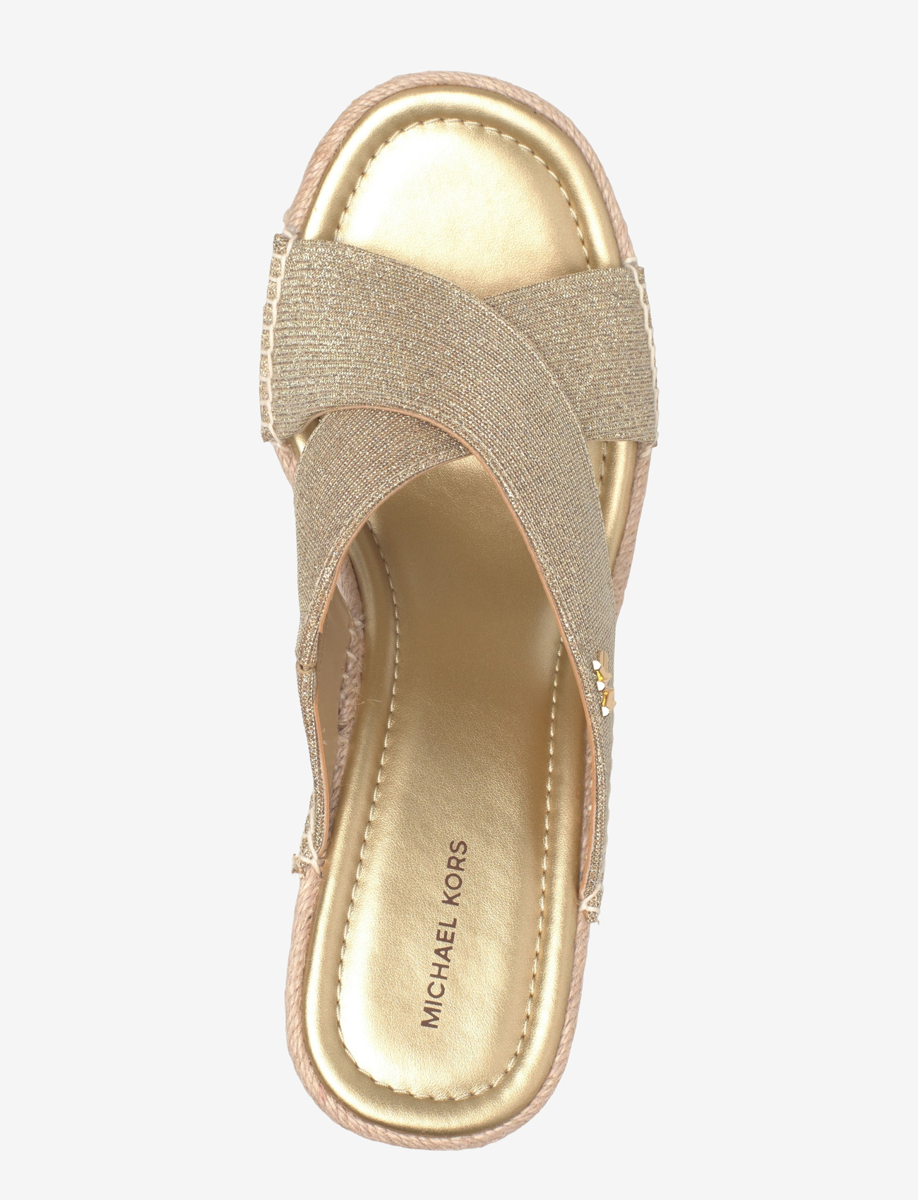 Michael Kors - WEDGE - espadrilles mit absatz - pale gold - 3